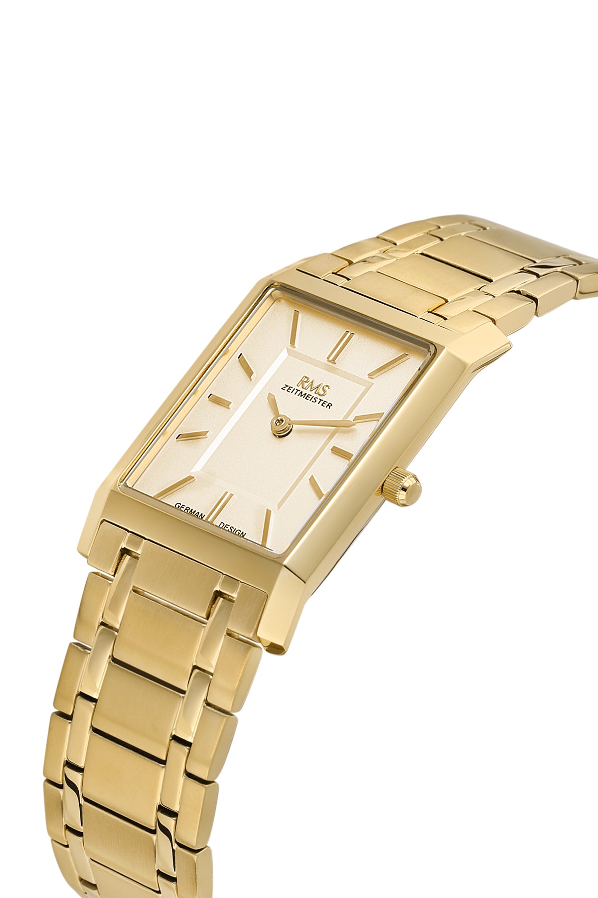 RMS Women's Gold Dial Gold Stainless Steel Watch - RMS.1.AG2121.25