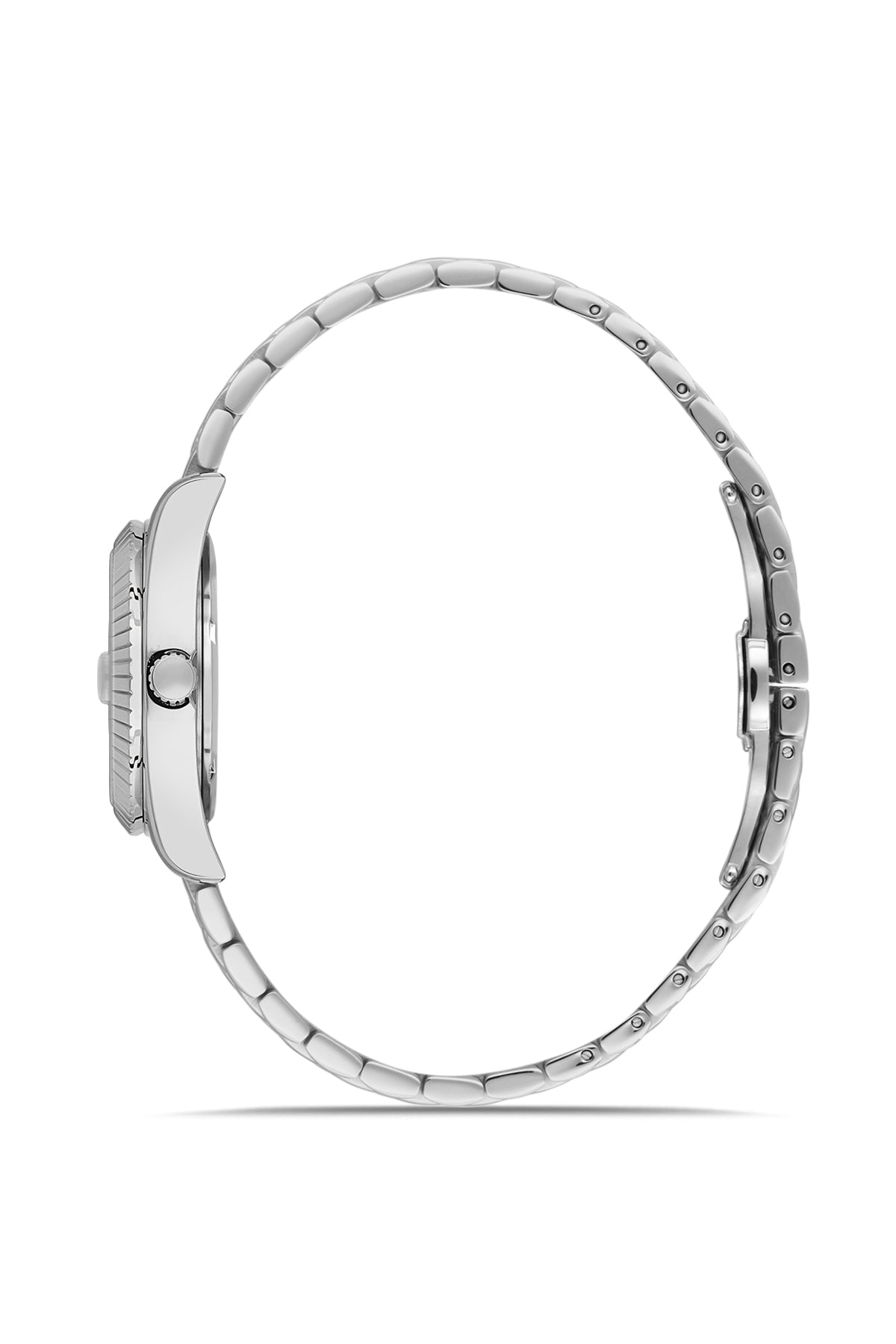 RMS Men's Silver Dial Silver Calendar Stainless Steel Watch - RMS.1.AG2126.10