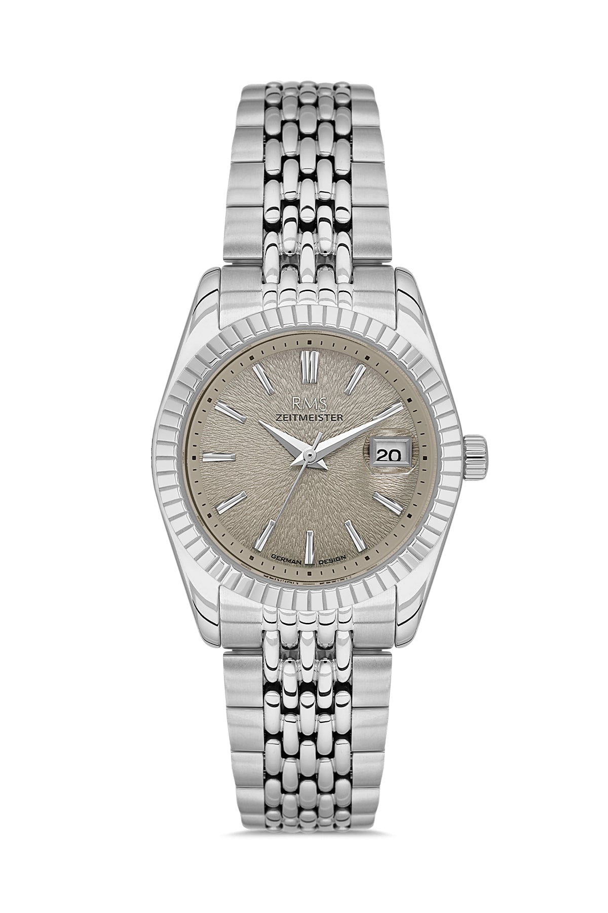 RMS Women's Gray Dial Silver Stainless Steel Watch - RMS.1.AG2126.115