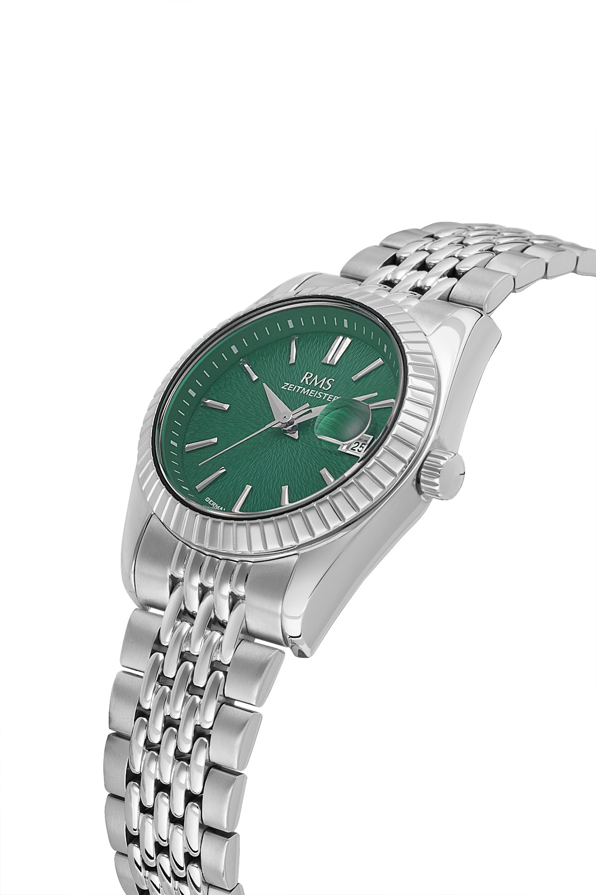 RMS Women's Green Dial Silver Stainless Steel Watch - RMS.1.AG2126.19 - 3