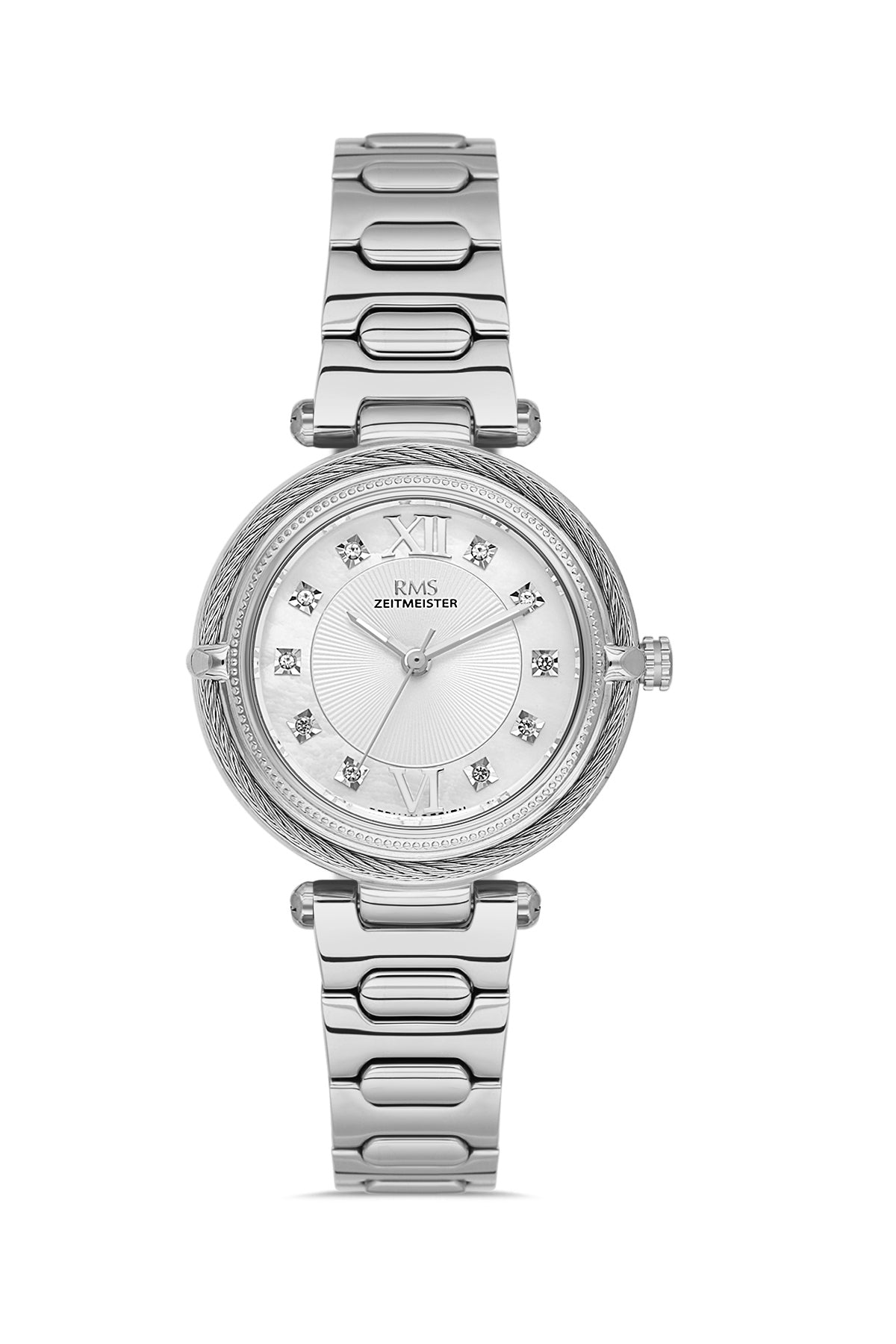 RMS Women's Silver Dial Silver Stainless Steel Watch - RMS.1.AG2135.10