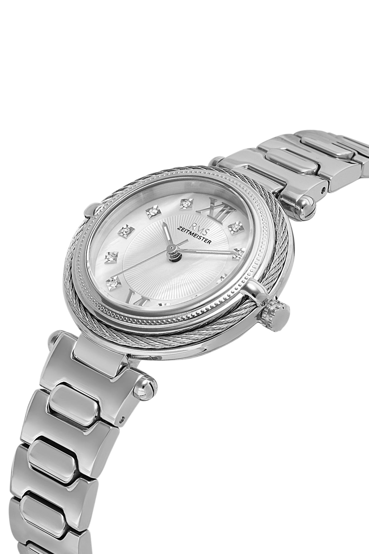 RMS Women's Silver Dial Silver Stainless Steel Watch - RMS.1.AG2135.10 - 3
