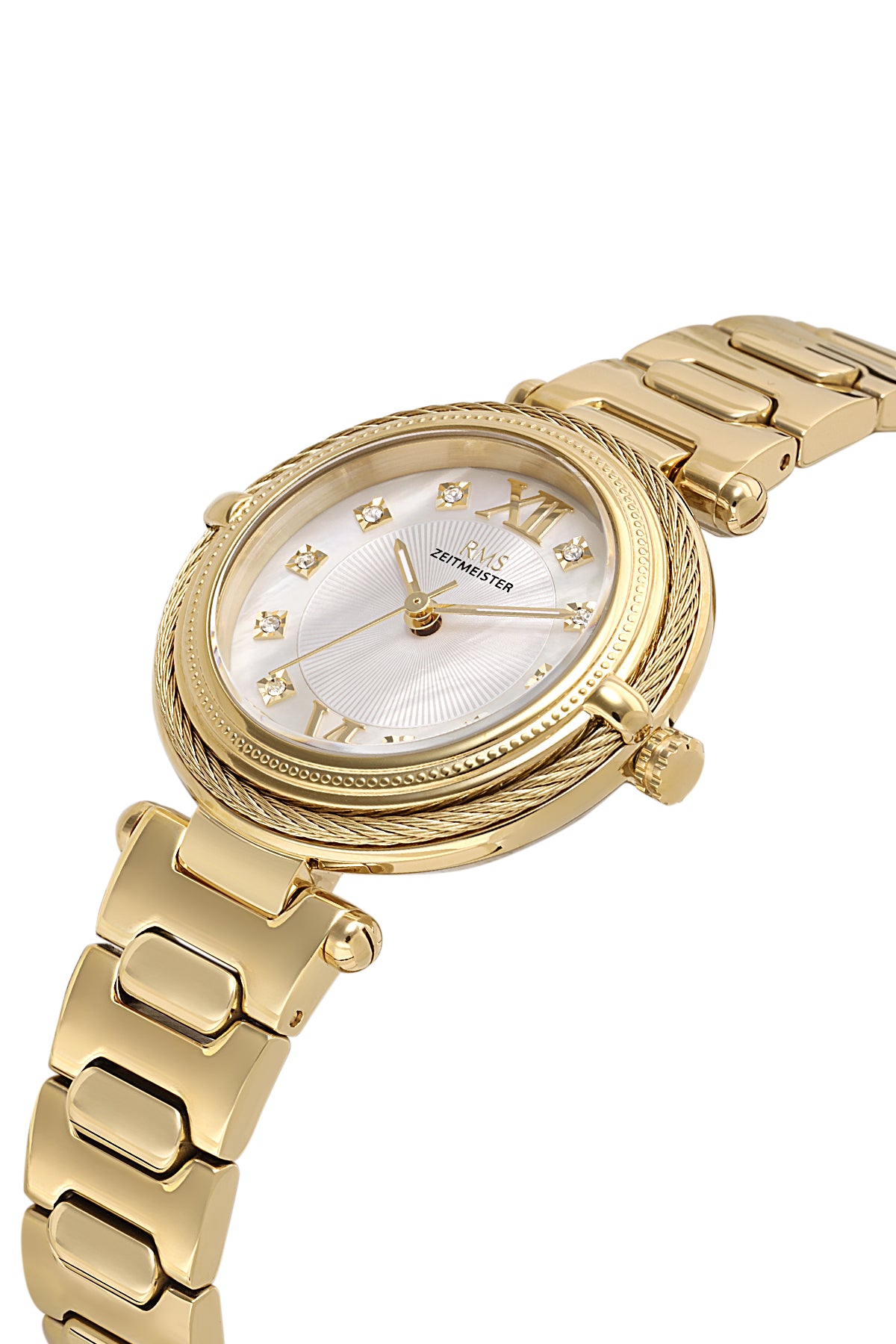 RMS Women's Silver Dial Gold Stainless Steel Watch - RMS.1.AG2135.20