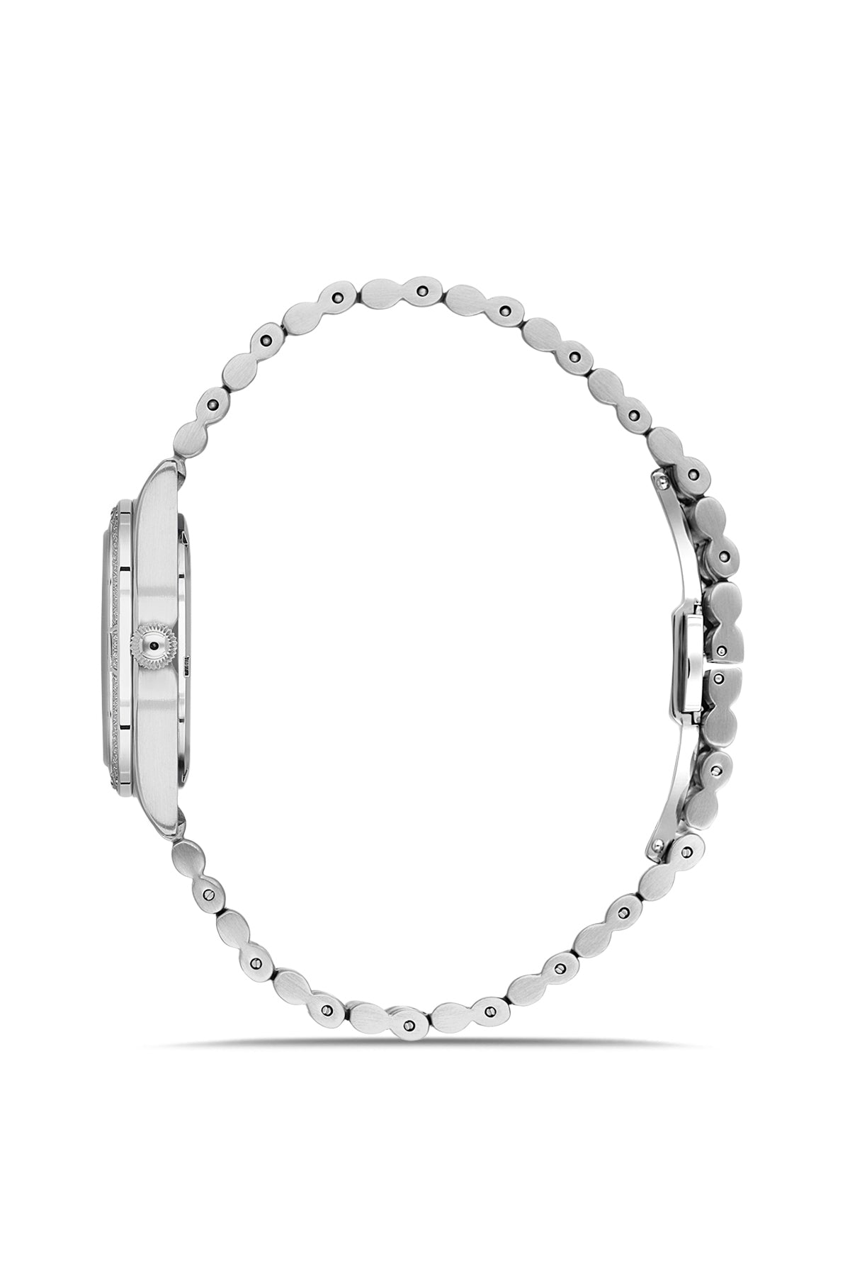 RMS Zeitmeister Silver Dial Silver Plated Women's Watch - Stainless Steel Bracelet - RMS.1.AG2162.10