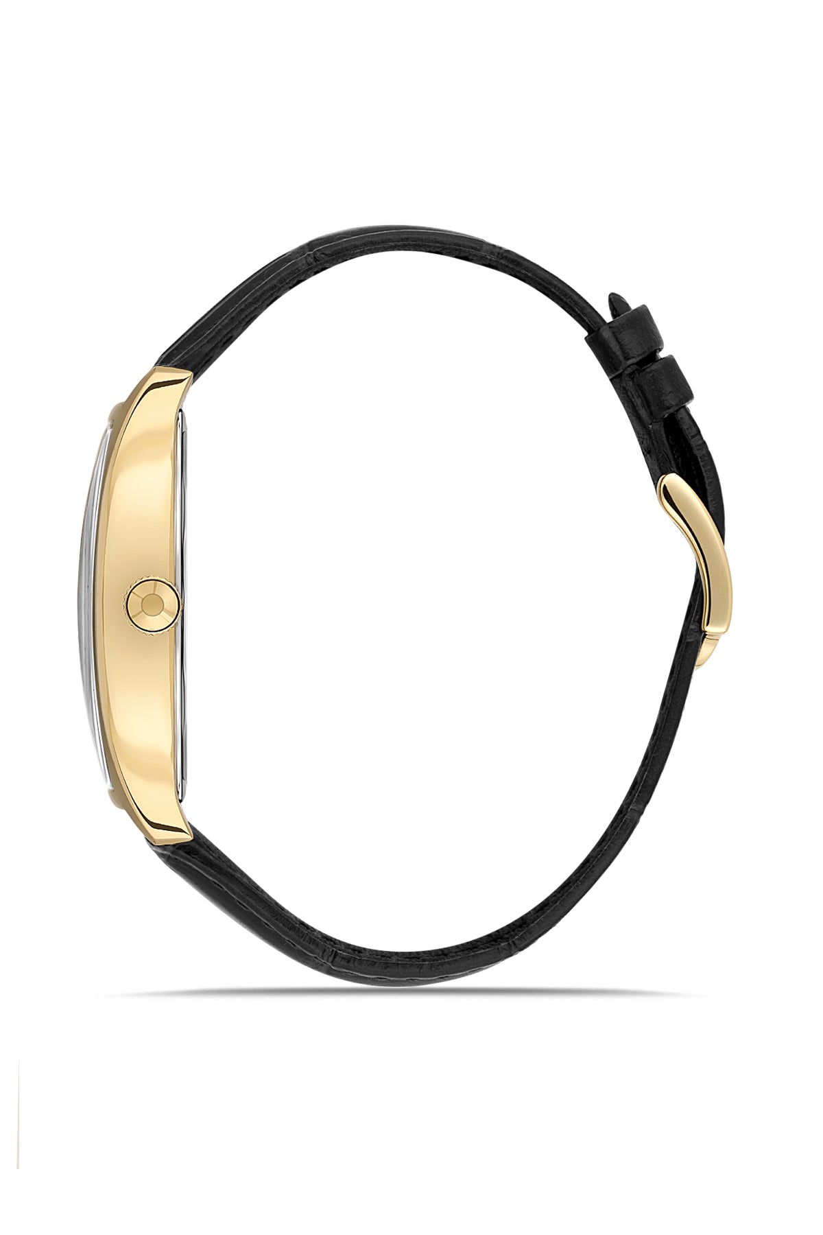 RMS Men's Black Dial Gold Leather Watch - RMS.1.AG1533.172