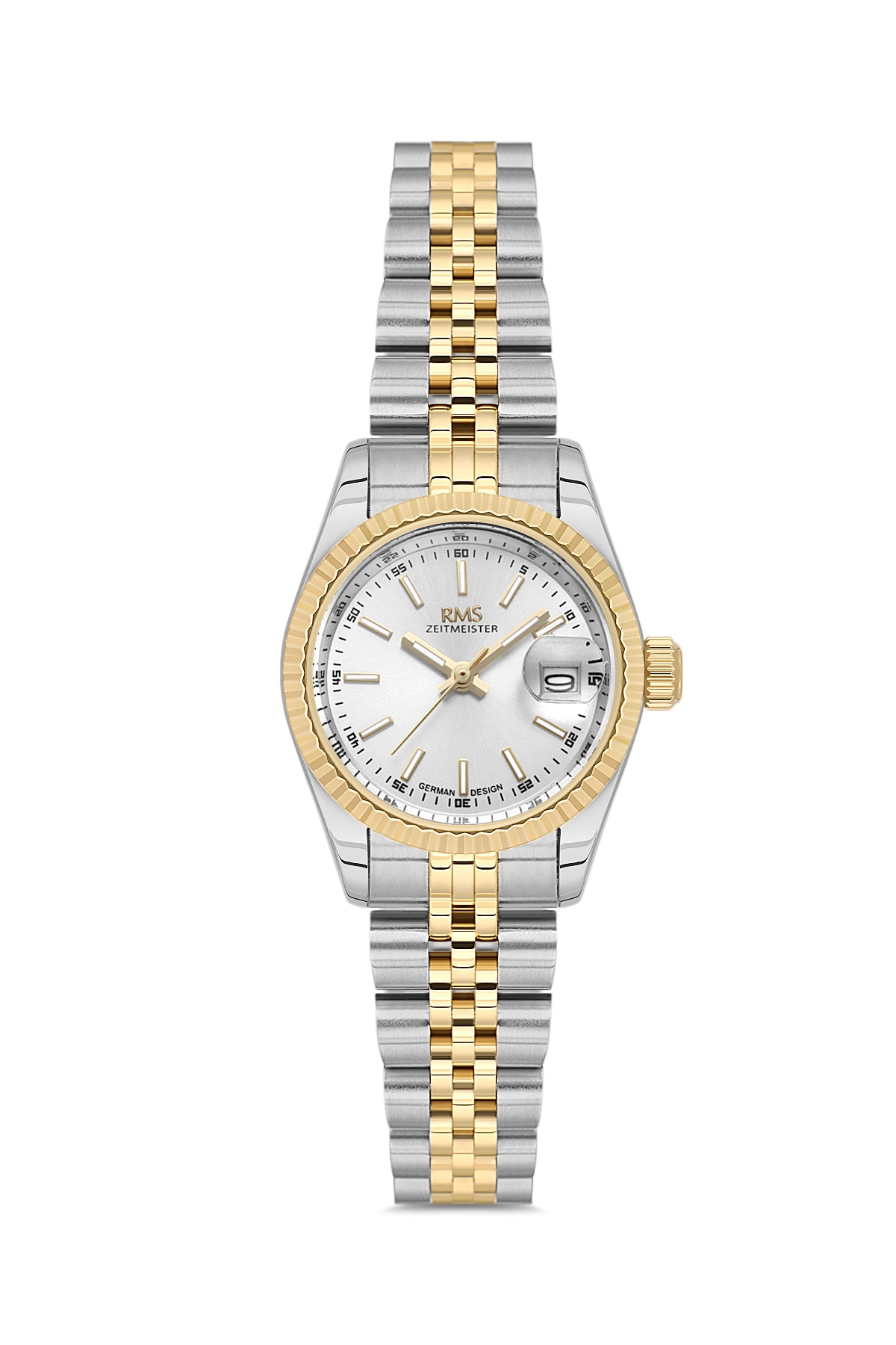 RMS Women's Silver Dial Yellow White Stainless Steel Watch - RMS.1.AG2145.40