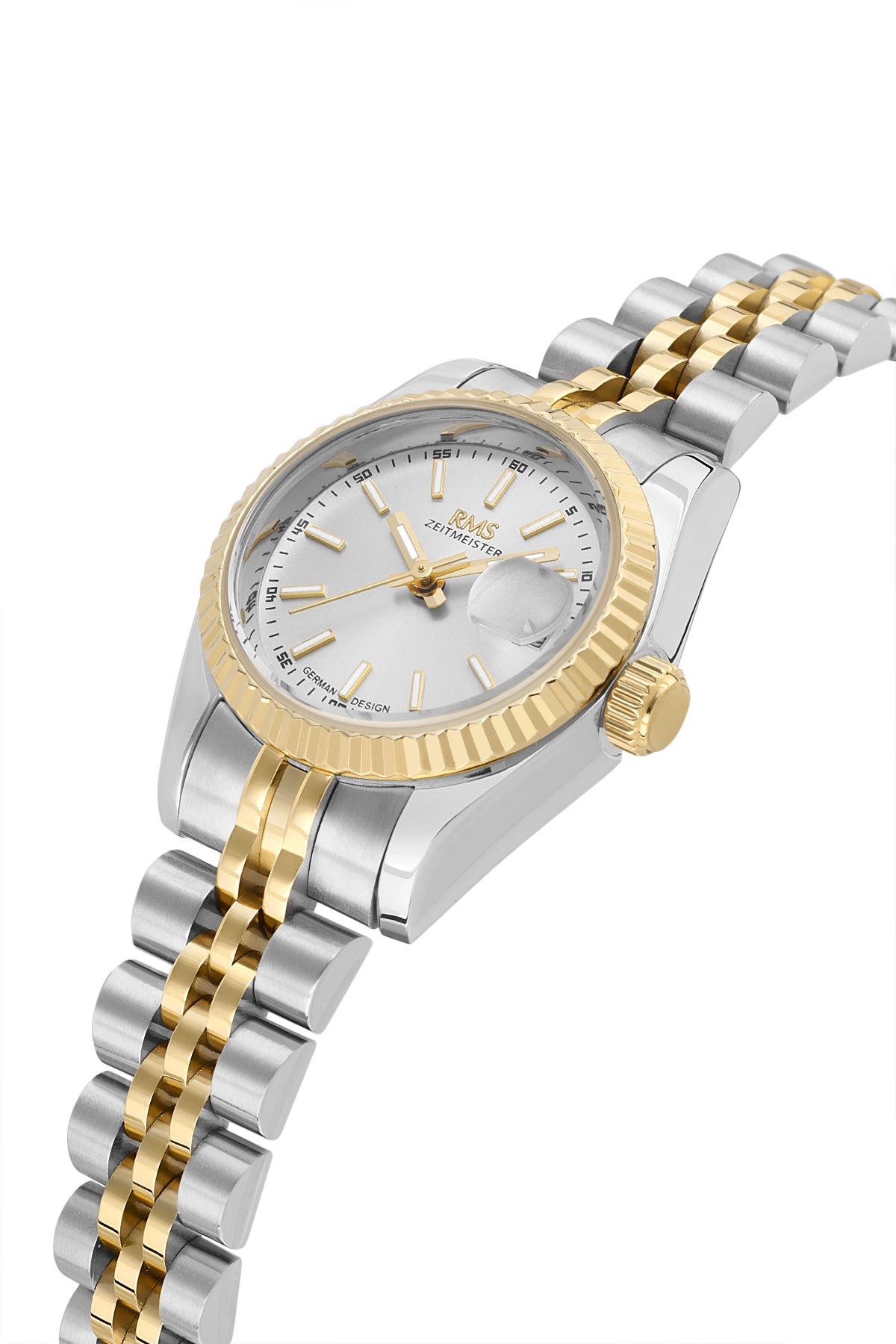 RMS Women's Silver Dial Yellow White Stainless Steel Watch - RMS.1.AG2145.40