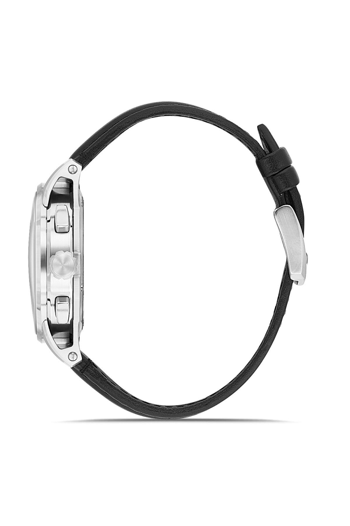 RMS Black Dial Silver Coated Men's Watch - RMS.1.AG2161.92