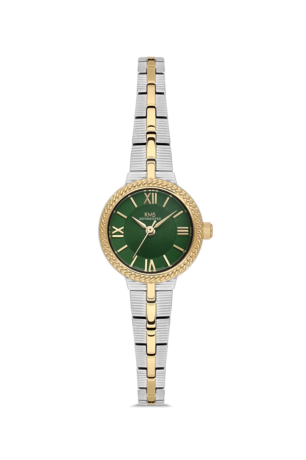 RMS Women's Green Dial Yellow White Stainless Steel Watch - RMS.1.AG2239.49