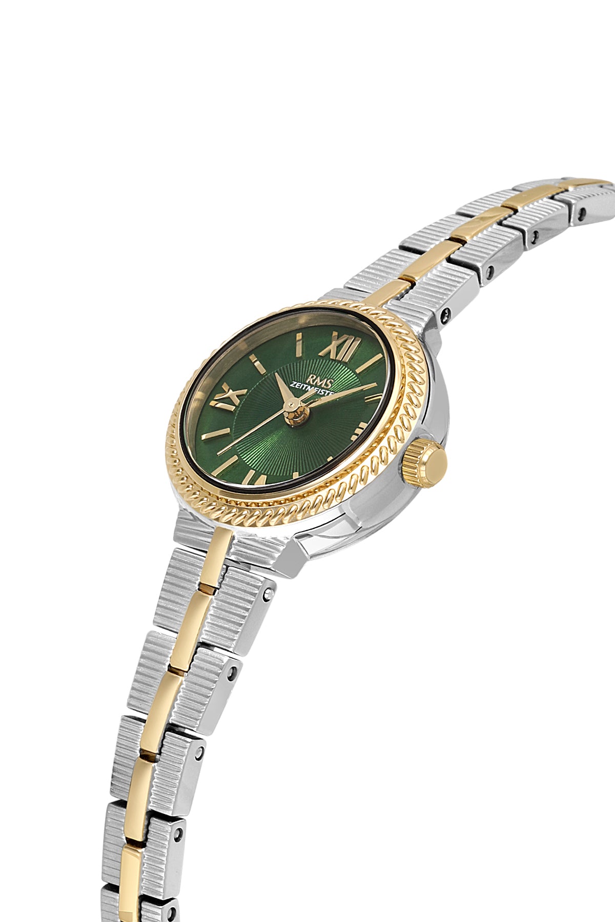 RMS Women's Green Dial Yellow White Stainless Steel Watch - RMS.1.AG2239.49