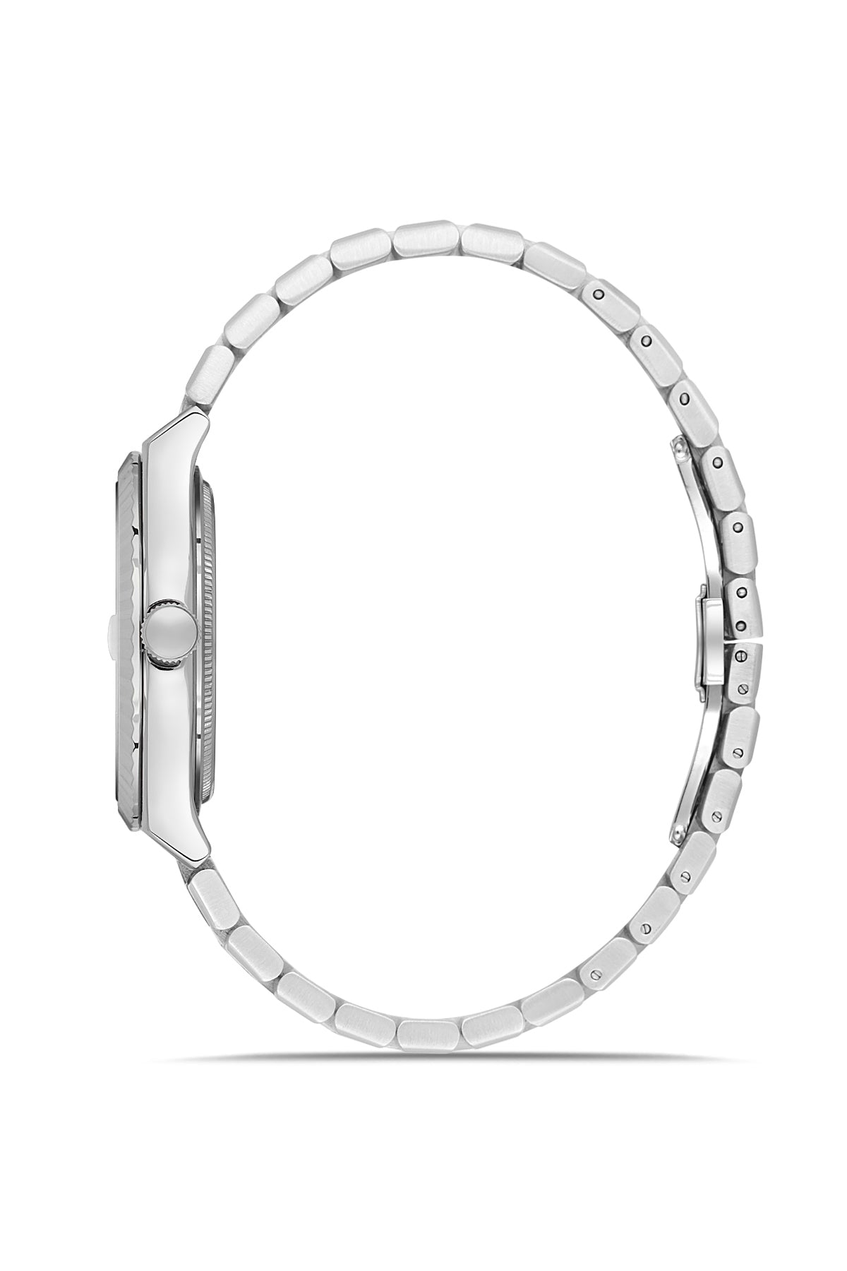 RMS Zeitmeister Silver Dial Silver Plated Men's Watch - Stainless Steel Bracelet - RMS.1.AG2173.10
