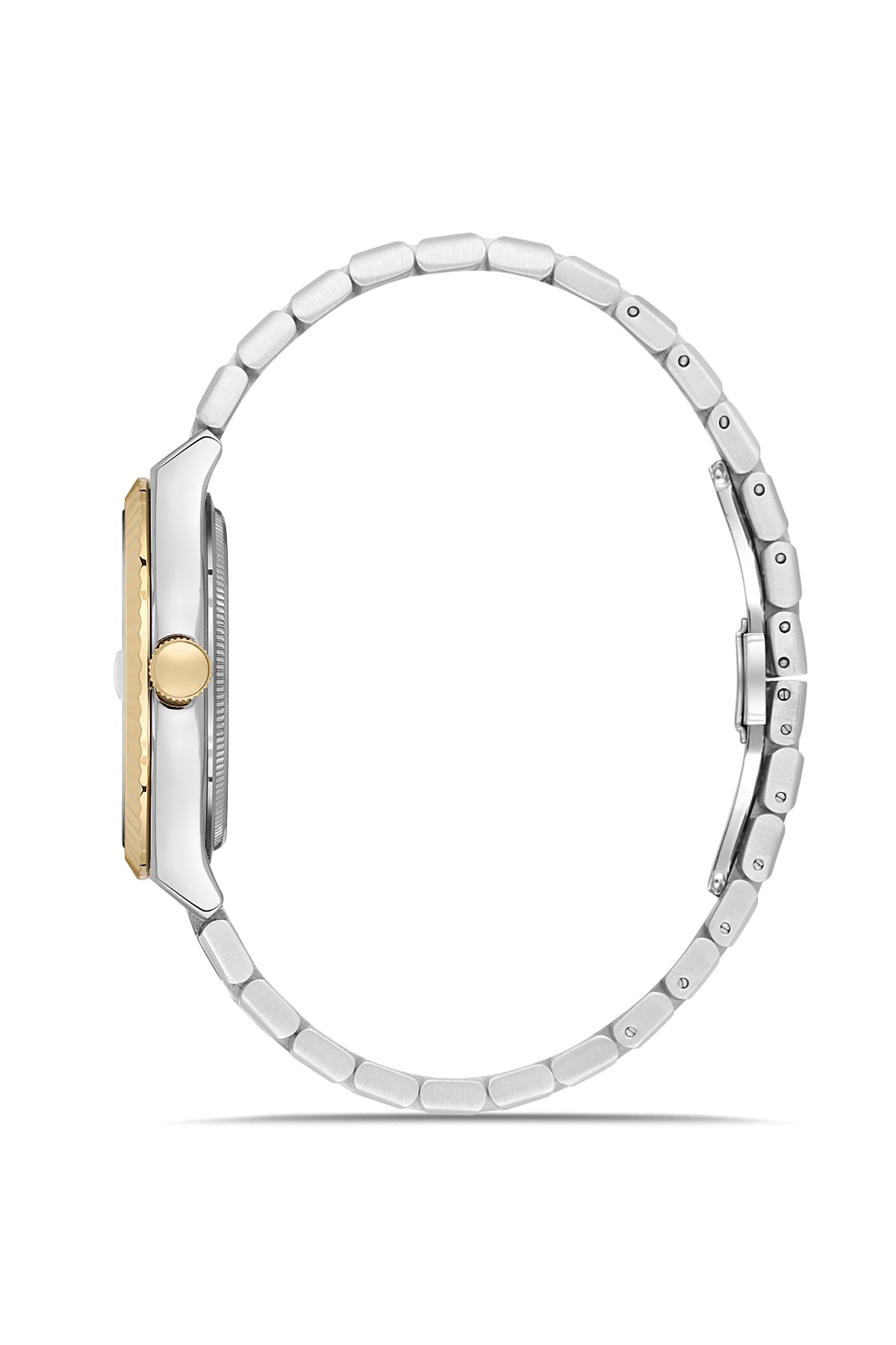 RMS Zeitmeister Silver Dial Gold & Silver Plated Men's Watch - Stainless Steel Bracelet - RMS.1.AG2173.40