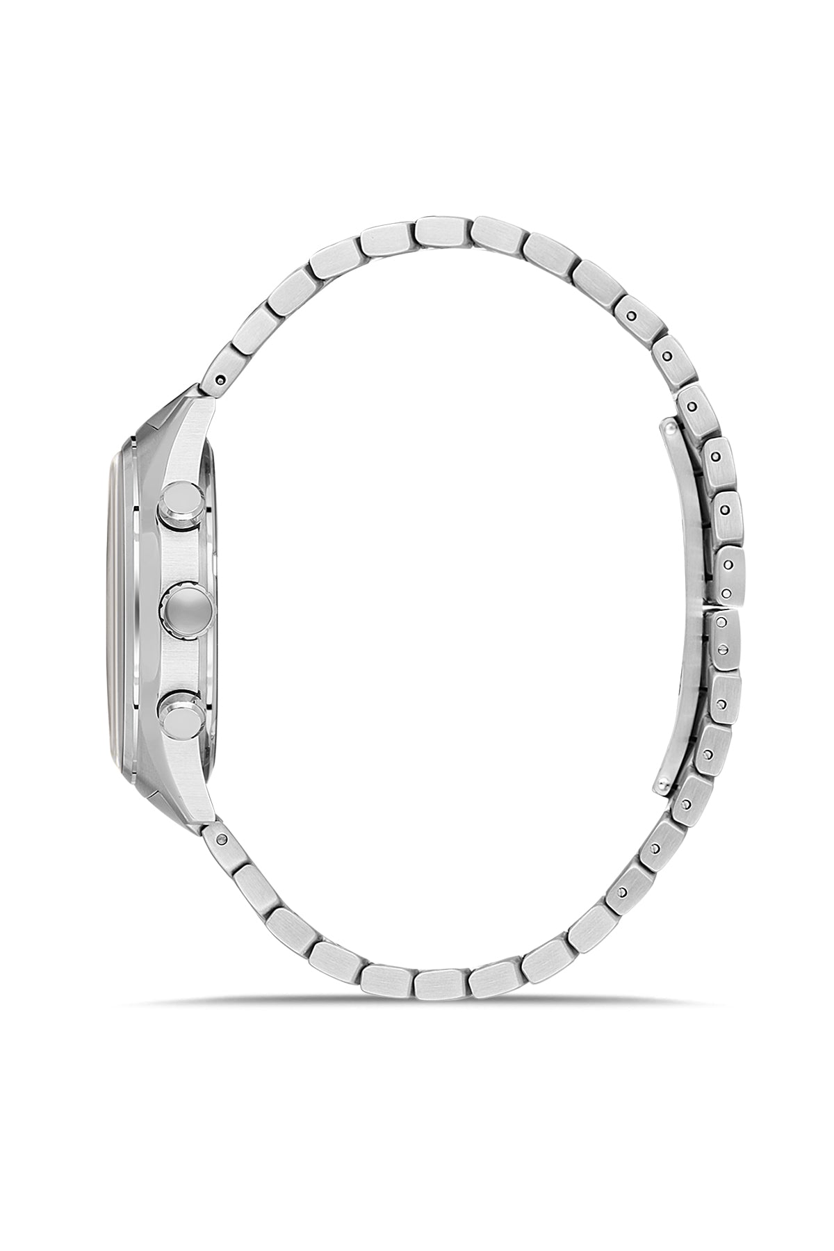 RMS Zeitmeister Silver Dial Silver Plated Men's Watch - Stainless Steel Bracelet - RMS.1.AG2201.10