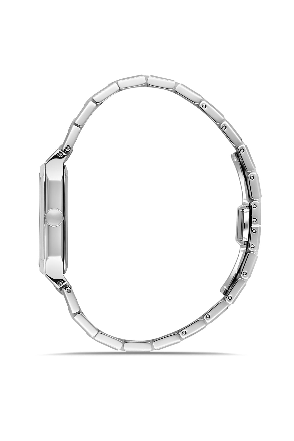 RMS Zeitmeister Black Dial Silver Plated Men's Watch - Stainless Steel Bracelet - RMS.1.AG2204.12