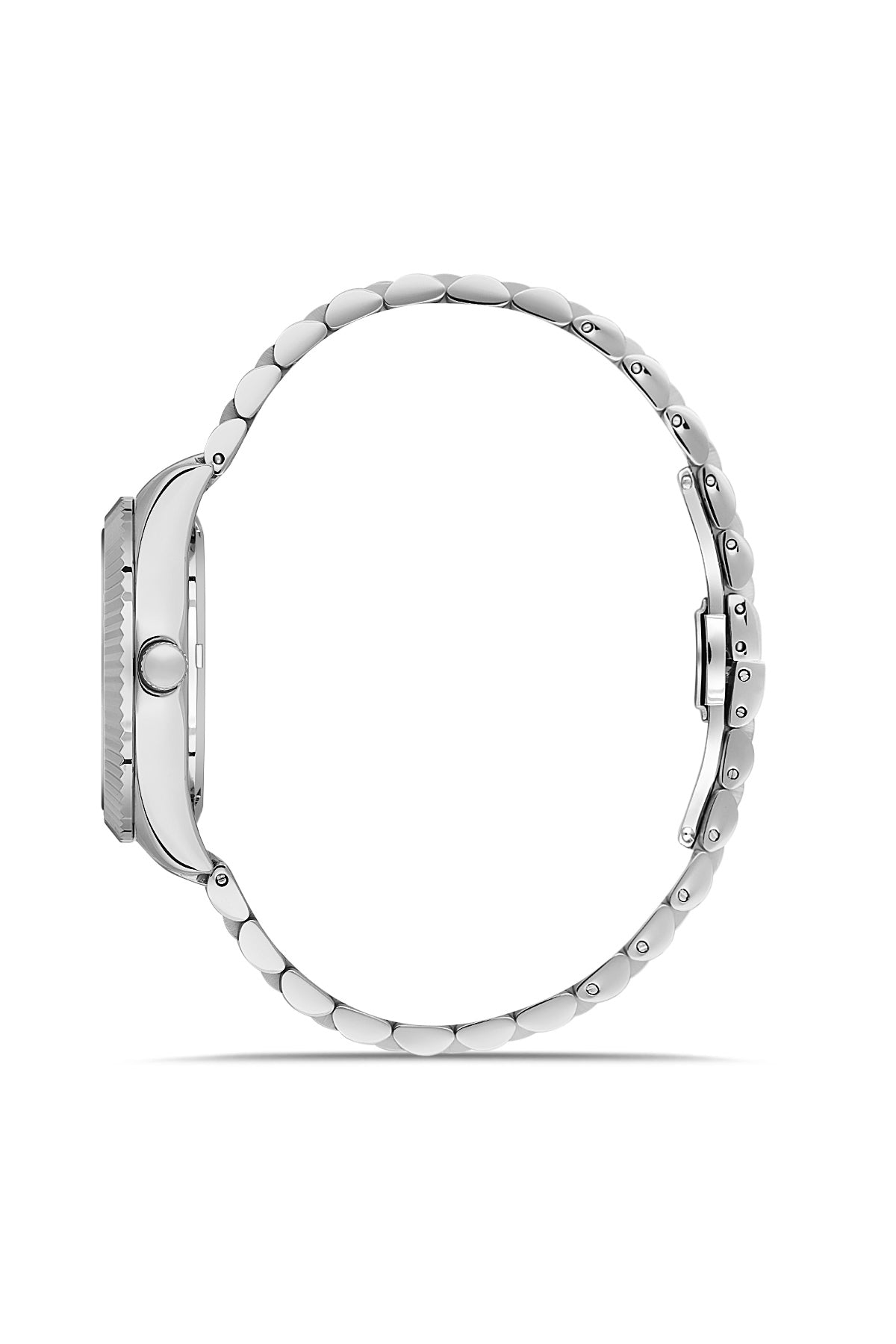 RMS Zeitmeister Silver Dial Silver Plated Women's Watch - Stainless Steel Bracelet - RMS.1.AG2250.10