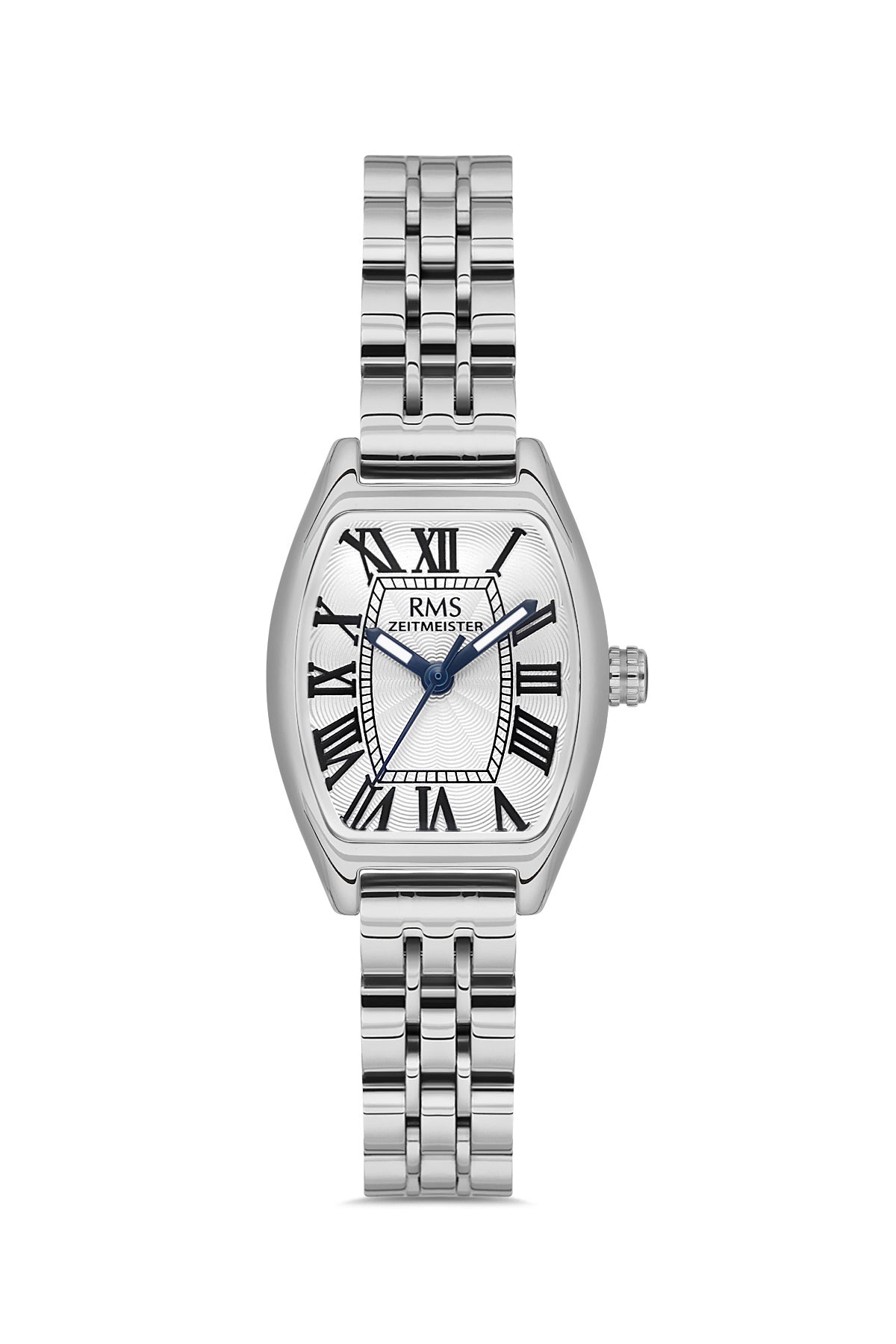 RMS Zeitmeister RMS.1.AG2177.10 women's watch with silver dial, silver case and stainless steel bracelet