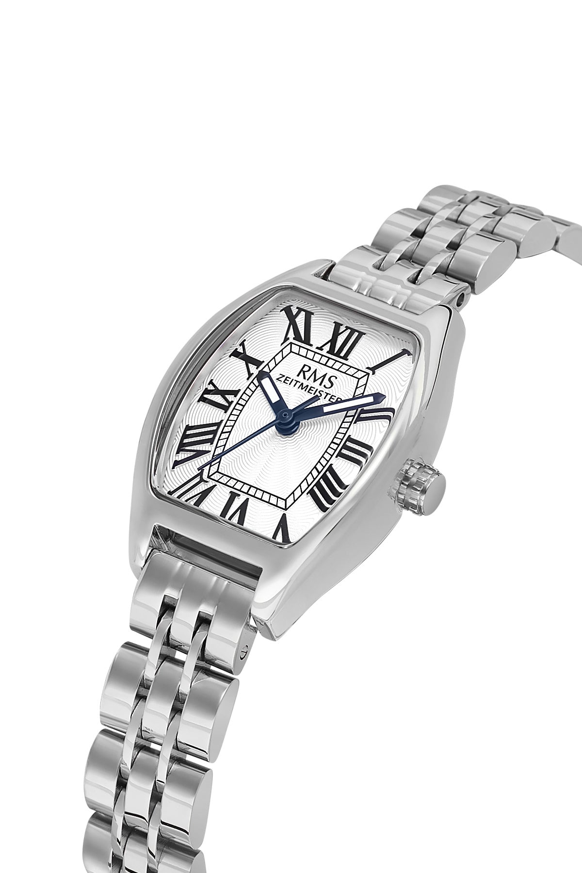 RMS Zeitmeister RMS.1.AG2177.10 women's watch with silver dial, silver case and stainless steel bracelet – view 3