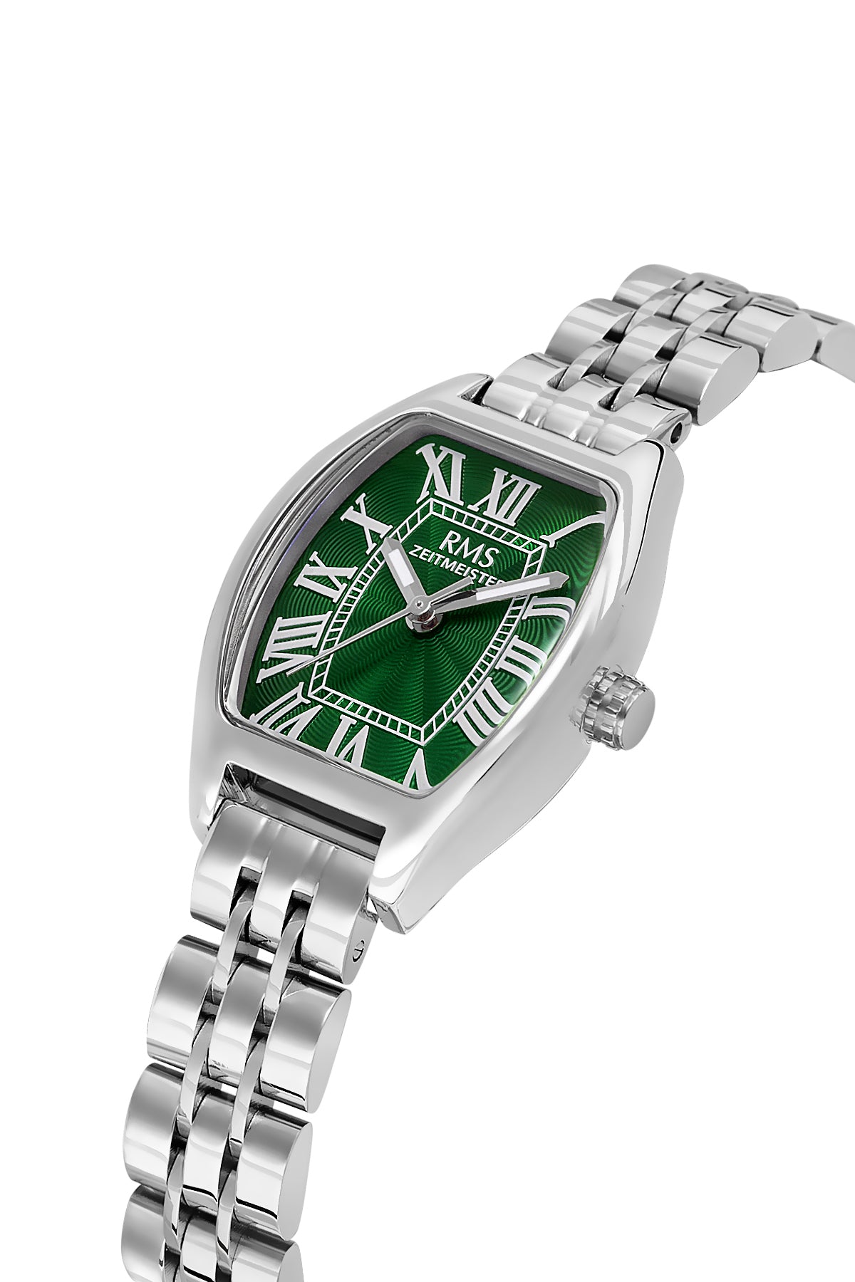 RMS Zeitmeister RMS.1.AG2177.19 women's watch with green dial, silver case and stainless steel bracelet – view 3