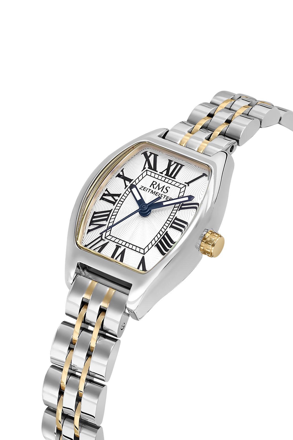 RMS Zeitmeister RMS.1.AG2177.40 women's watch with silver dial, two-tone case and stainless steel bracelet – view 3