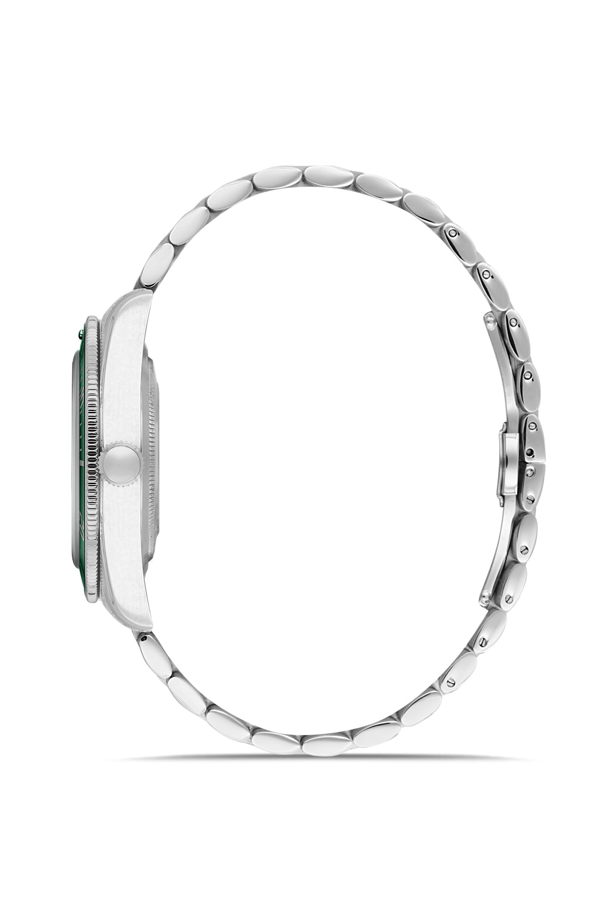 RMS Zeitmeister Green Dial Silver Plated Men's Watch - Stainless Steel Bracelet - RMS.1.AG2192.19