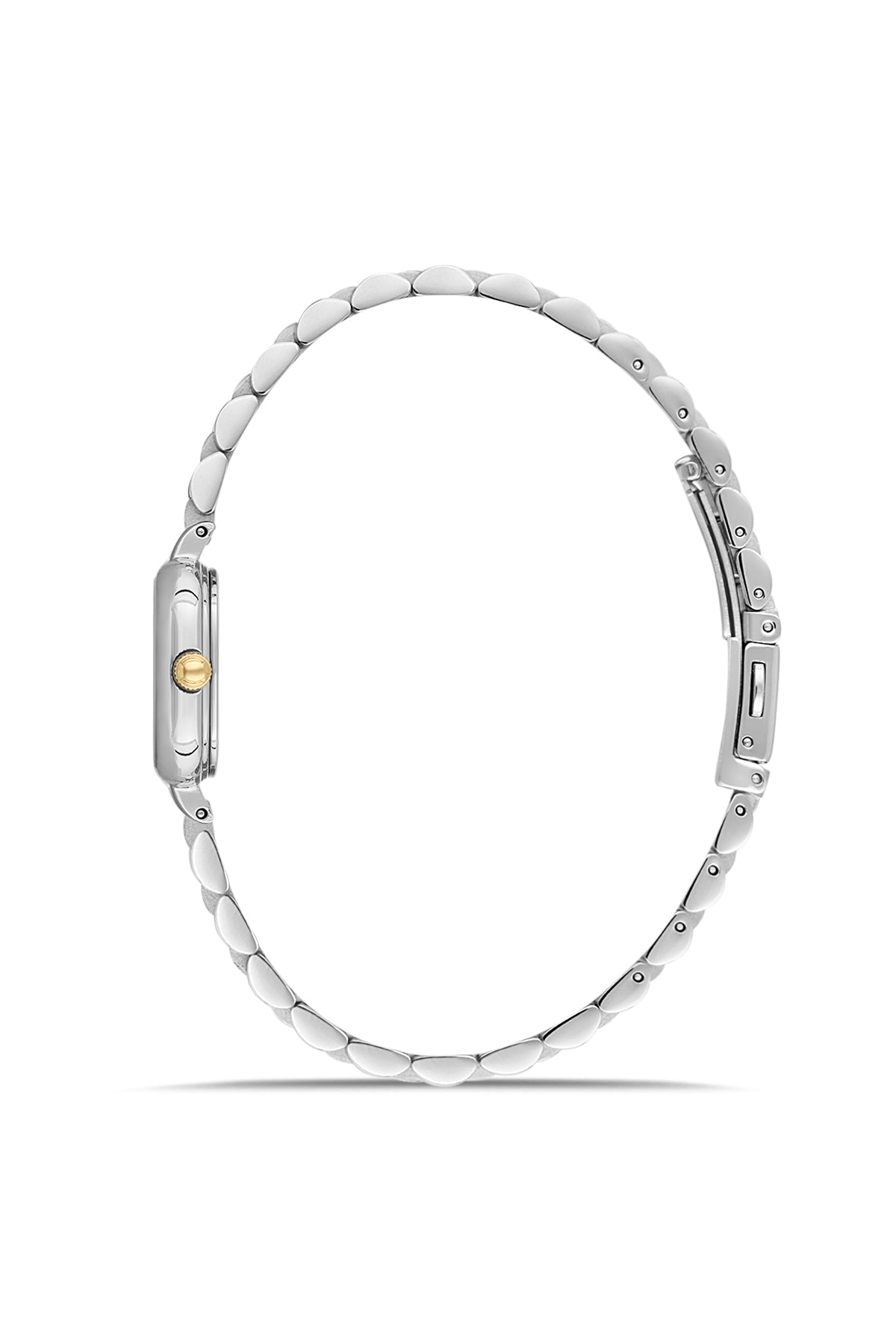 RMS Zeitmeister Silver Dial Gold & Silver Plated Women's Watch - Stainless Steel Bracelet - RMS.1.AG2227.40