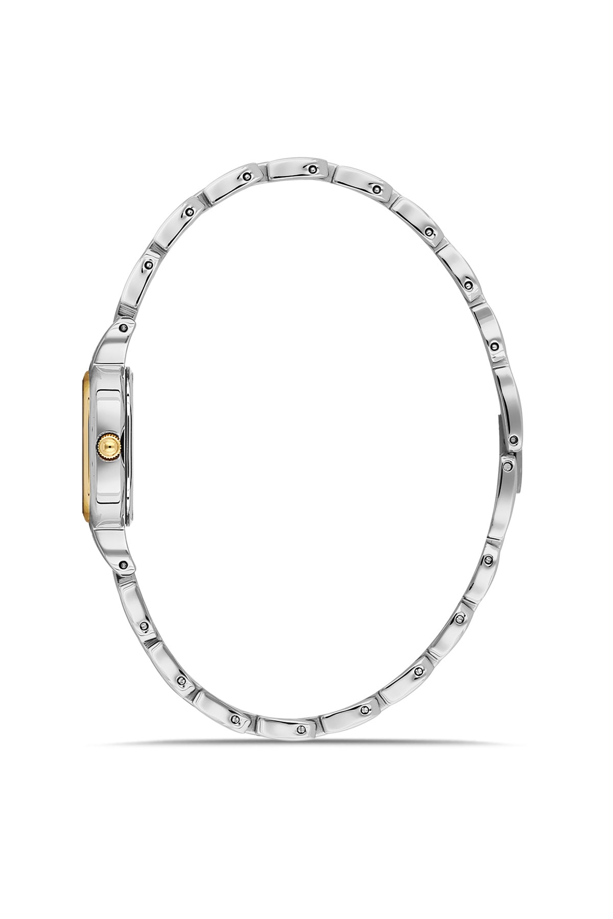 RMS Zeitmeister Silver Dial Gold & Silver Plated Women's Watch - Stainless Steel Bracelet - RMS.1.AG2187.40