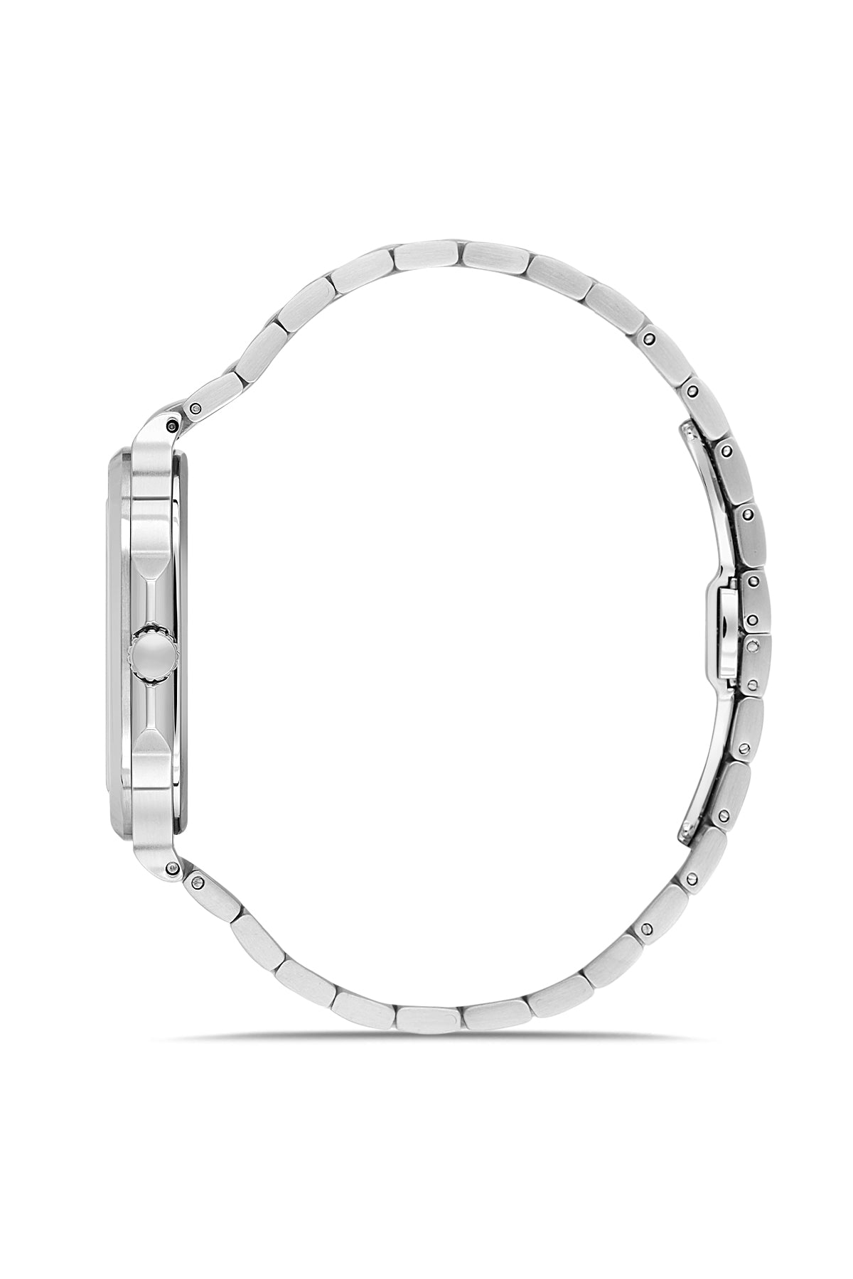 RMS Zeitmeister RMS.1.AG2099.115 men's watch with gray dial, silver case and stainless steel bracelet – side view