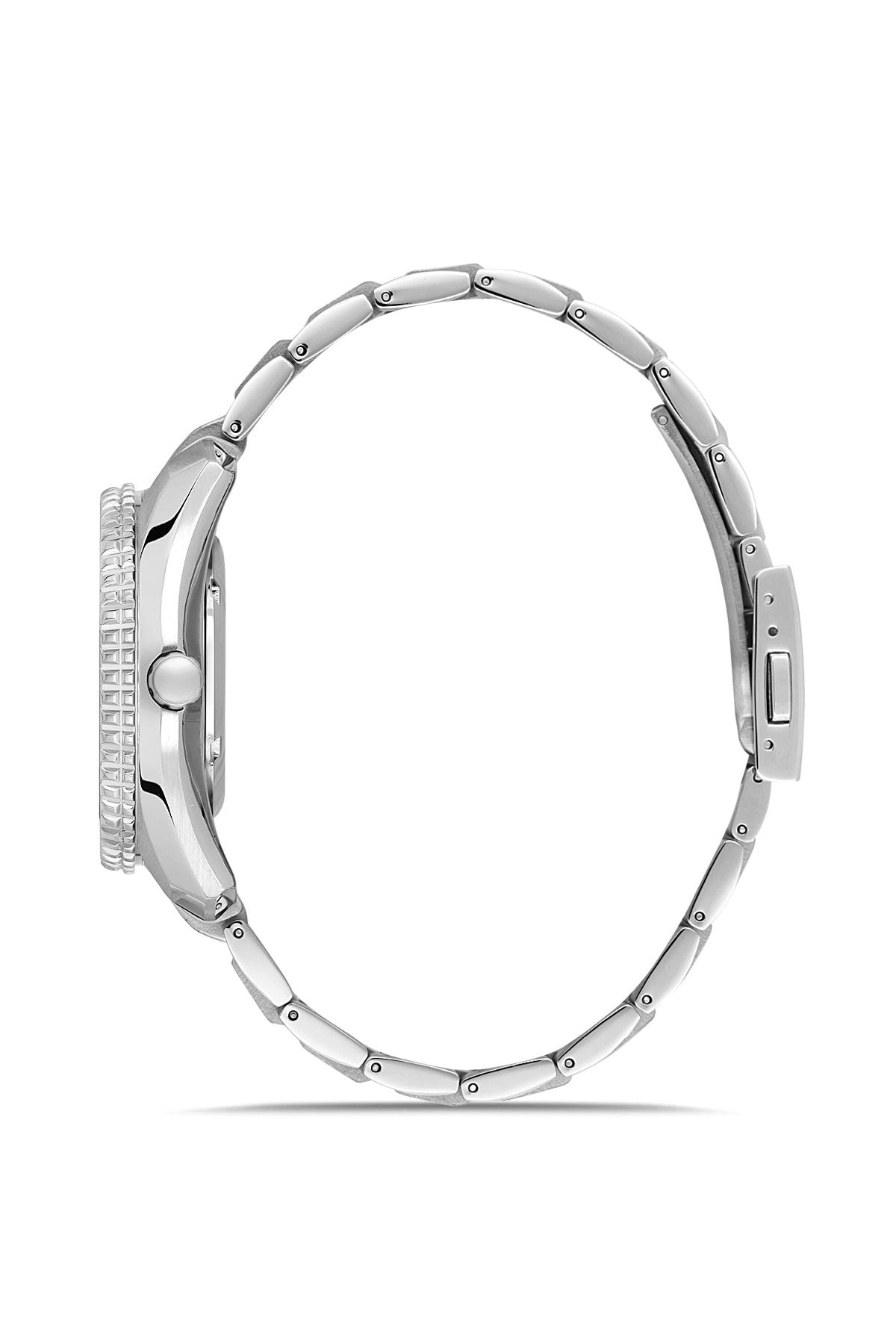 RMS ZEITMEISTER Herrenuhr – goldfarbenes Zifferblatt, Gehäuse in Silber, Edelstahlarmband – RMS.1.AG2133.17