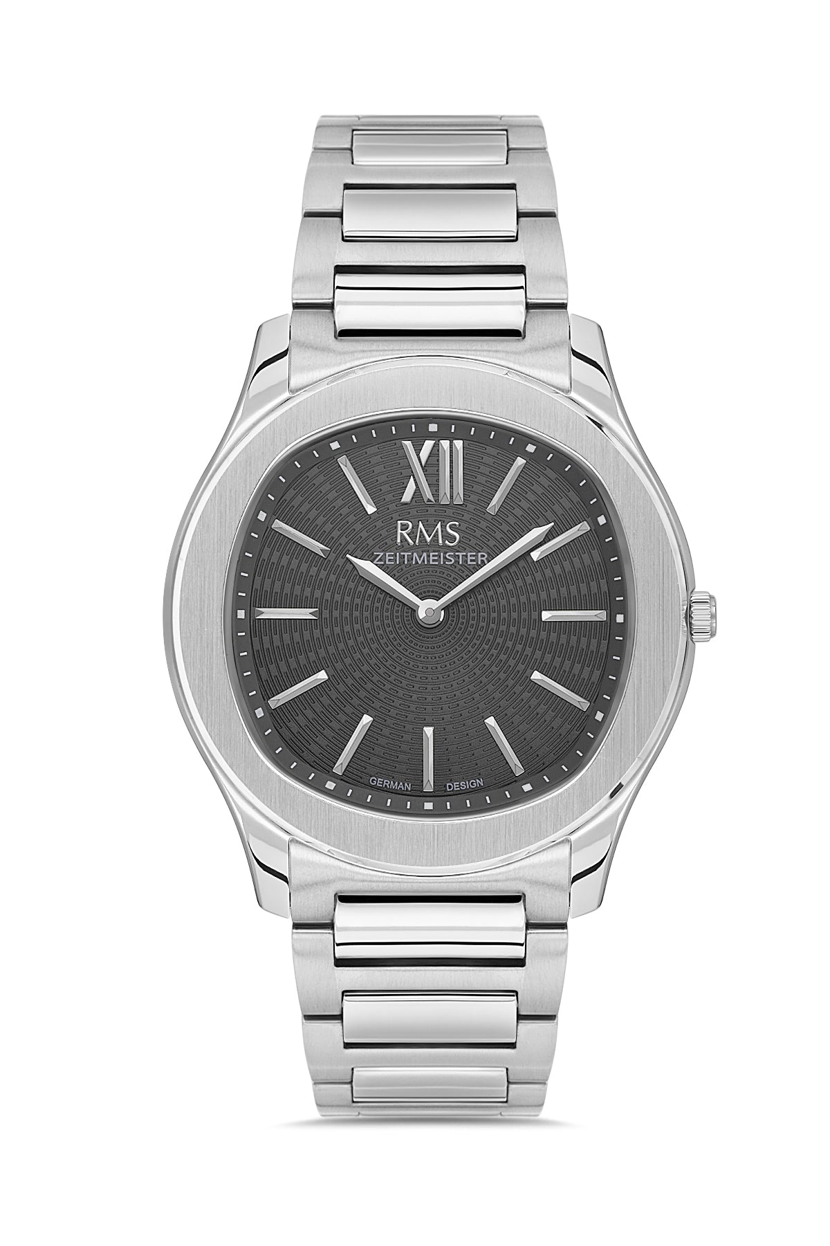 RMS Men's Gray Dial Silver Stainless Steel Watch - RMS.1.AG2218.115