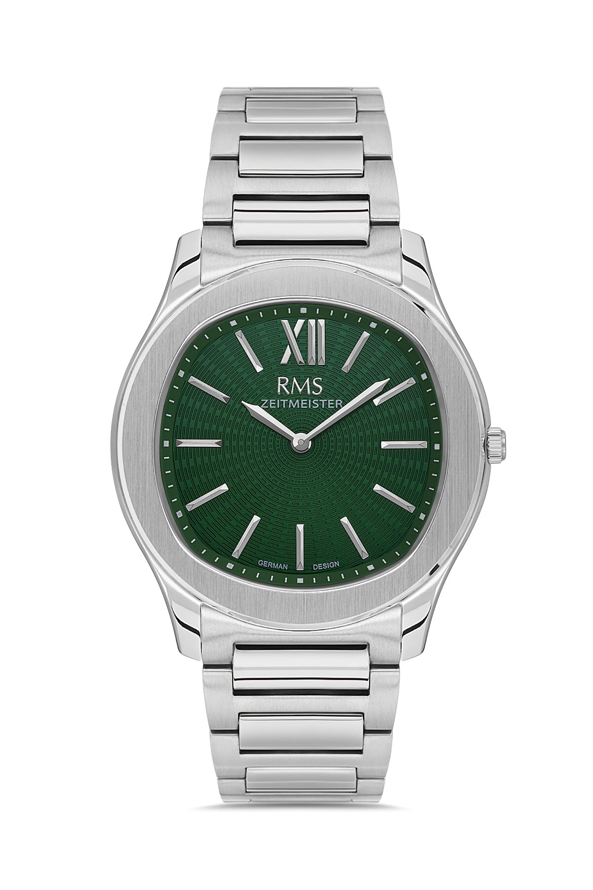 RMS Men's Green Dial Silver Stainless Steel Watch - RMS.1.AG2218.19