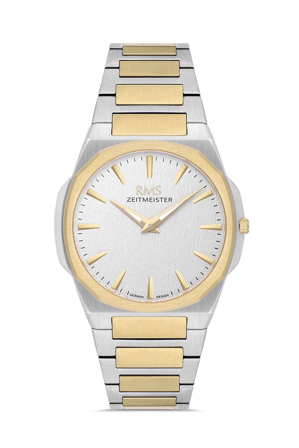 RMS Men's Silver Dial Gold & Silver Stainless Steel Watch - RMS.1.AG2180.40