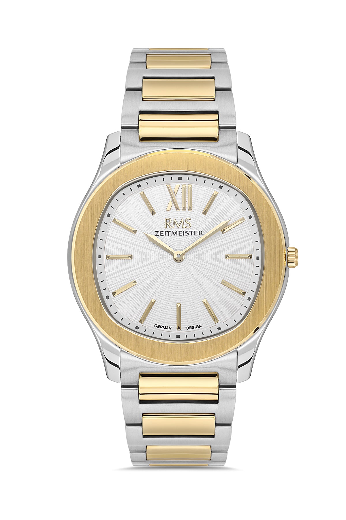 RMS Men's Silver Dial Gold & Silver Stainless Steel Watch - RMS.1.AG2218.40