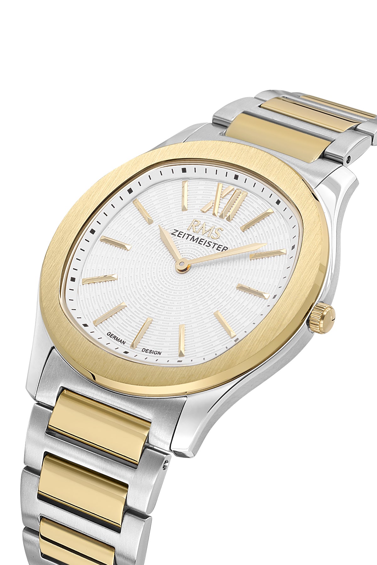 RMS Men's Silver Dial Gold & Silver Stainless Steel Watch - RMS.1.AG2218.40