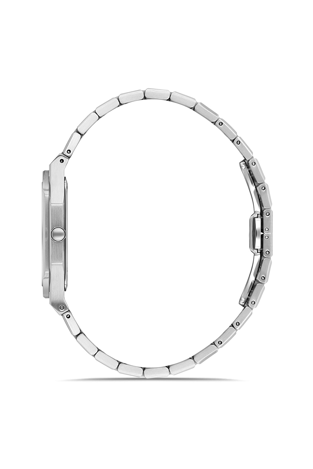 RMS Zeitmeister Silver Dial Silver Plated Men's Watch - Stainless Steel Bracelet - RMS.1.AG2181.10