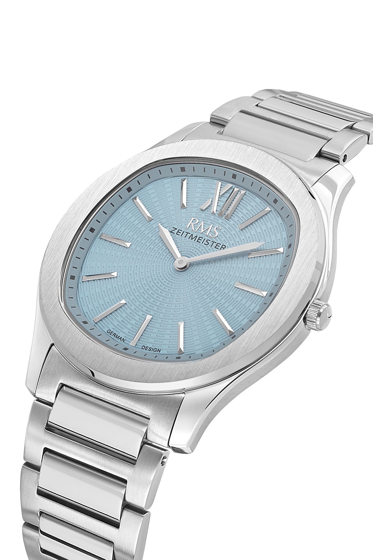 RMS Men's Tiffany Blue Dial Silver Stainless Steel Watch - RMS.1.AG2218.14