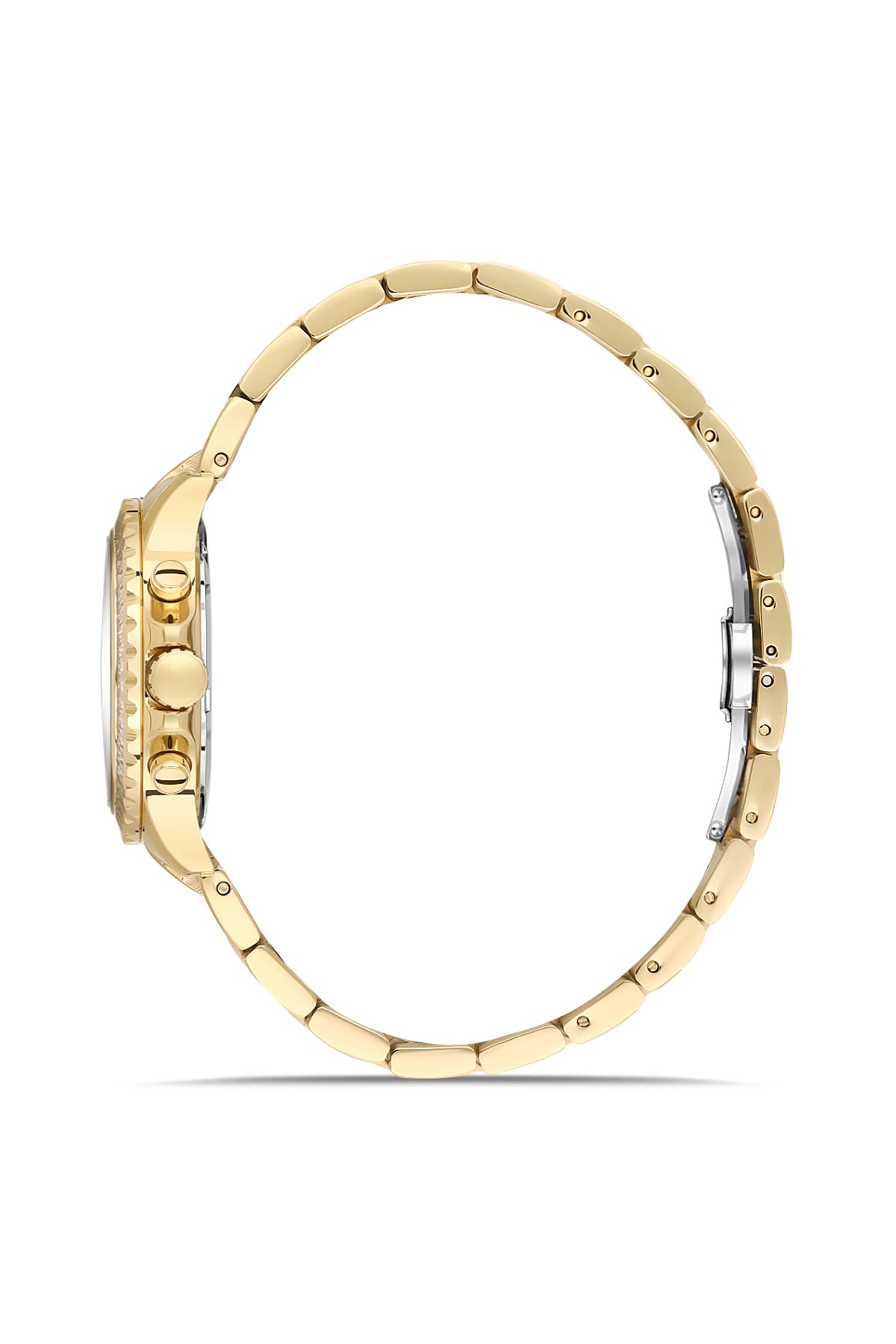 RMS Women's Black Dial Gold Multi Function Stainless Steel Watch - RMS.1.AG2169.22