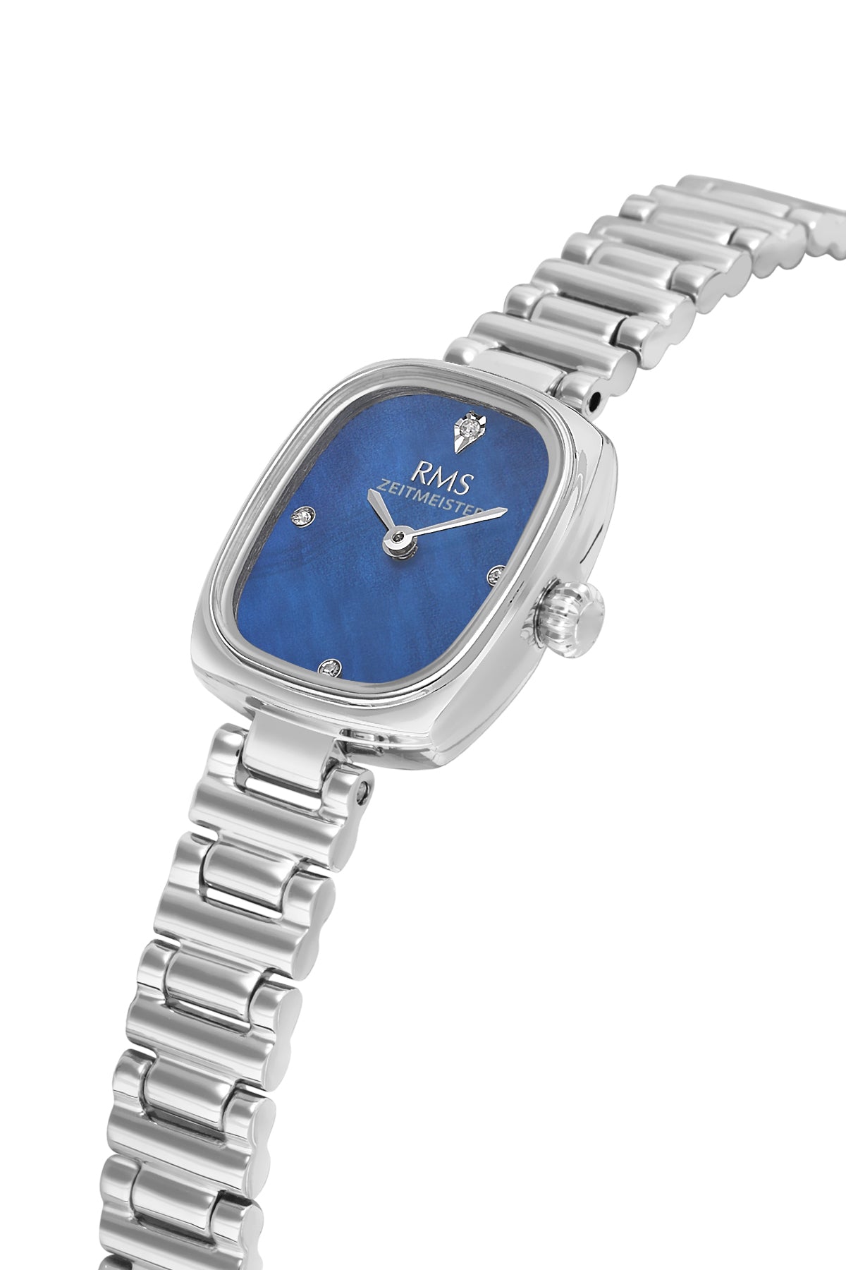 RMS Women's Blue Dial Silver Stainless Steel Watch - RMS.1.AG2189.13