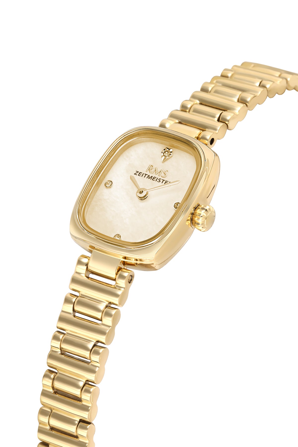RMS Women's Gold Dial Gold Stainless Steel Watch - RMS.1.AG2189.25
