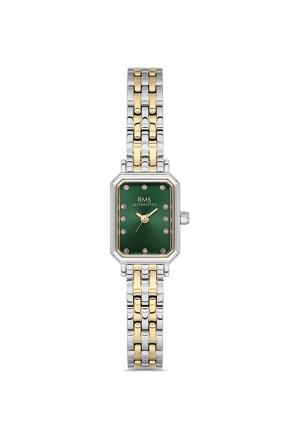 RMS Women's Green Dial Gold & Silver Stainless Steel Watch - RMS.1.AG2229.49
