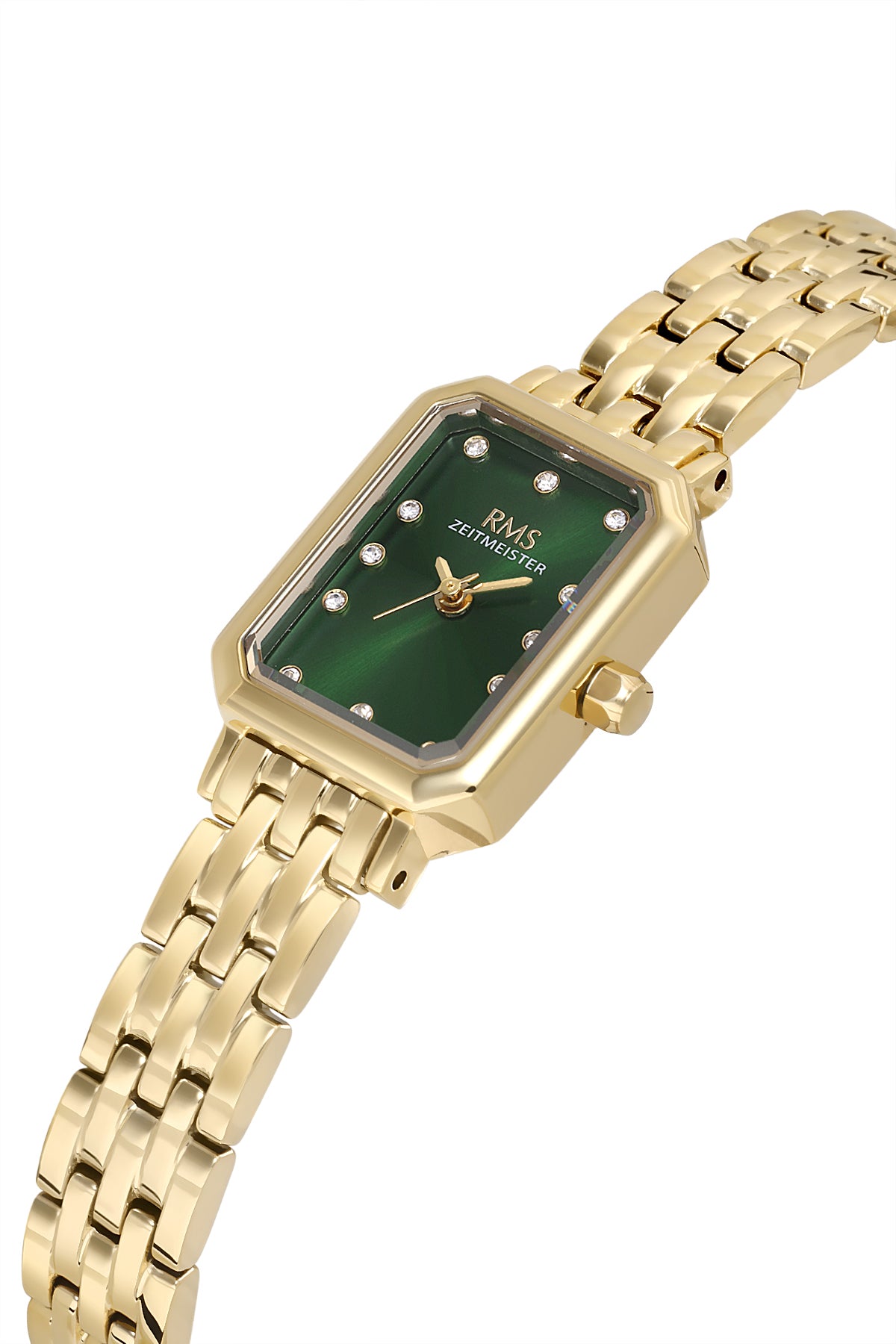 RMS Women's Green Dial Gold Stainless Steel Watch - RMS.1.AG2229.29