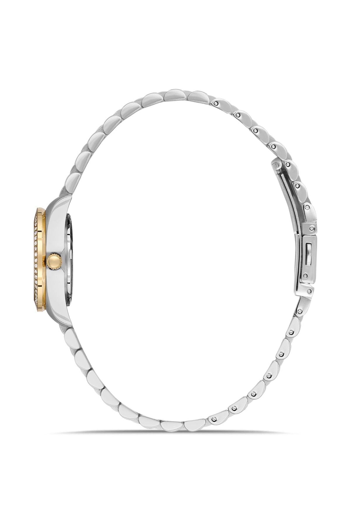 RMS Zeitmeister RMS.1.AG2163.49 women's watch with green dial, gold case and stainless steel bracelet – view 2