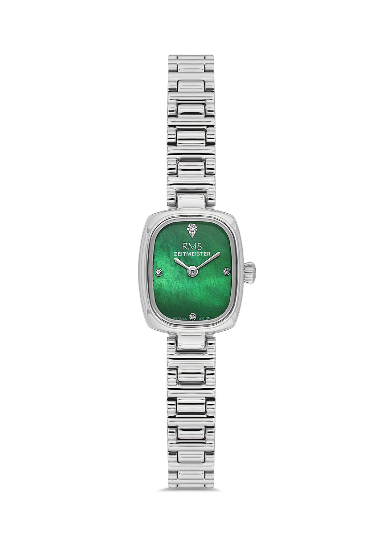 RMS Women's Green Dial Silver Stainless Steel Watch - RMS.1.AG2189.19
