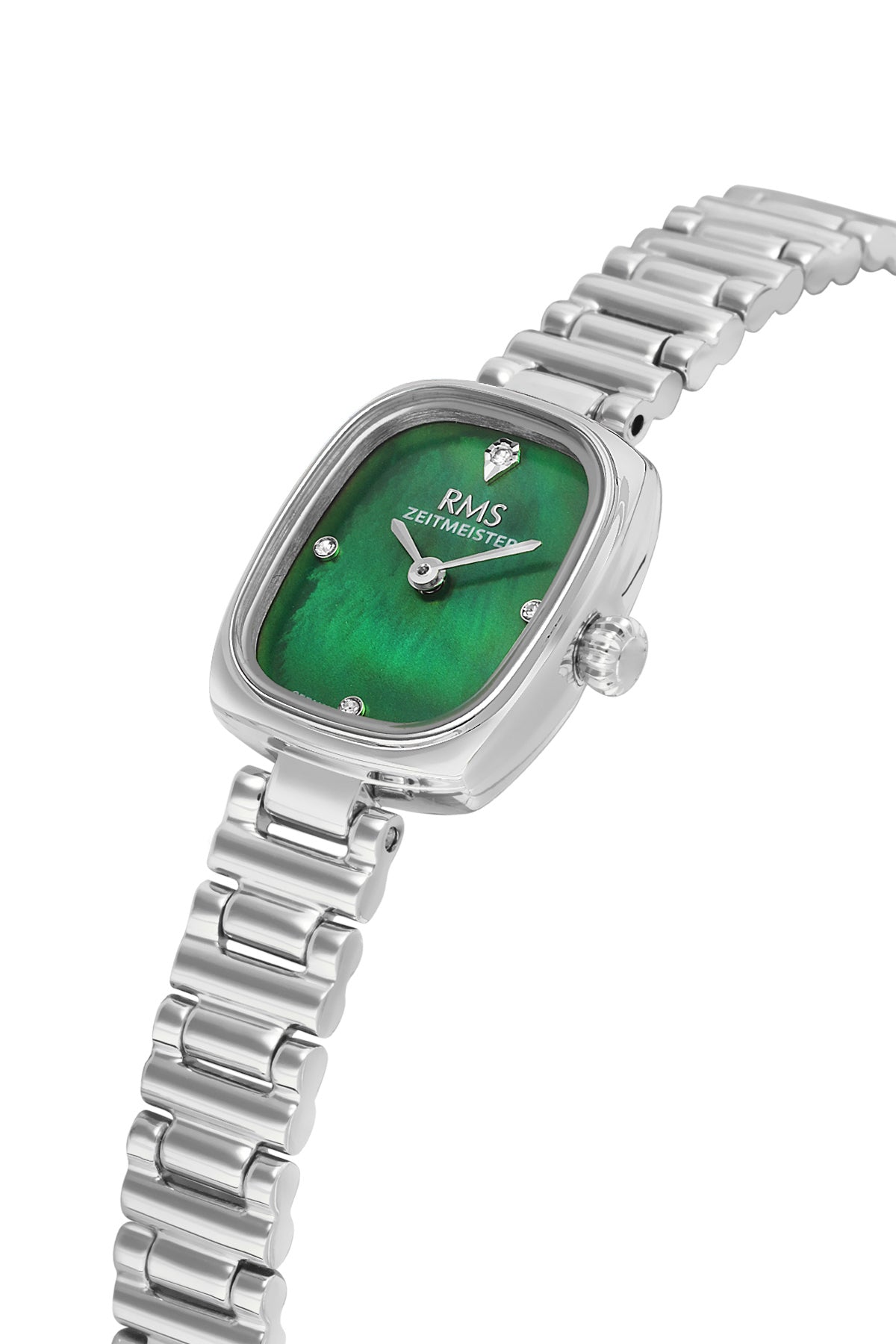RMS Women's Green Dial Silver Stainless Steel Watch - RMS.1.AG2189.19
