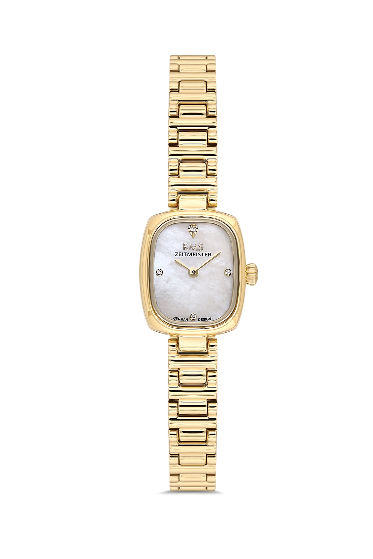 RMS Women's Silver Dial Gold Stainless Steel Watch - RMS.1.AG2189.20