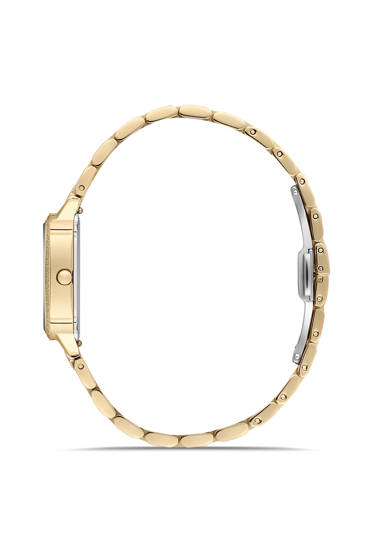 RMS Women's Silver Dial Gold Stone Detailed Stainless Steel Watch - RMS.1.AG2158.20