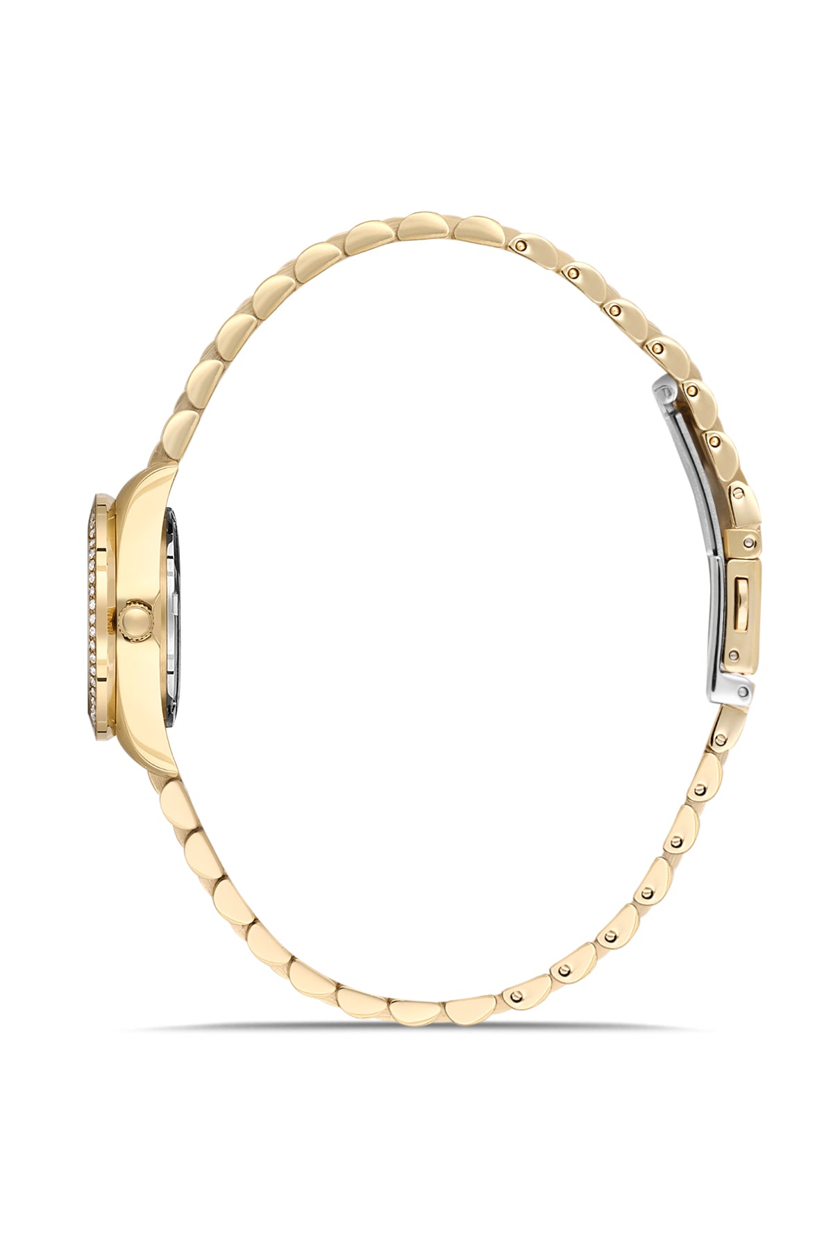 RMS Zeitmeister RMS.1.AG2163.20 women's watch with silver dial, gold case and stainless steel bracelet – view 2