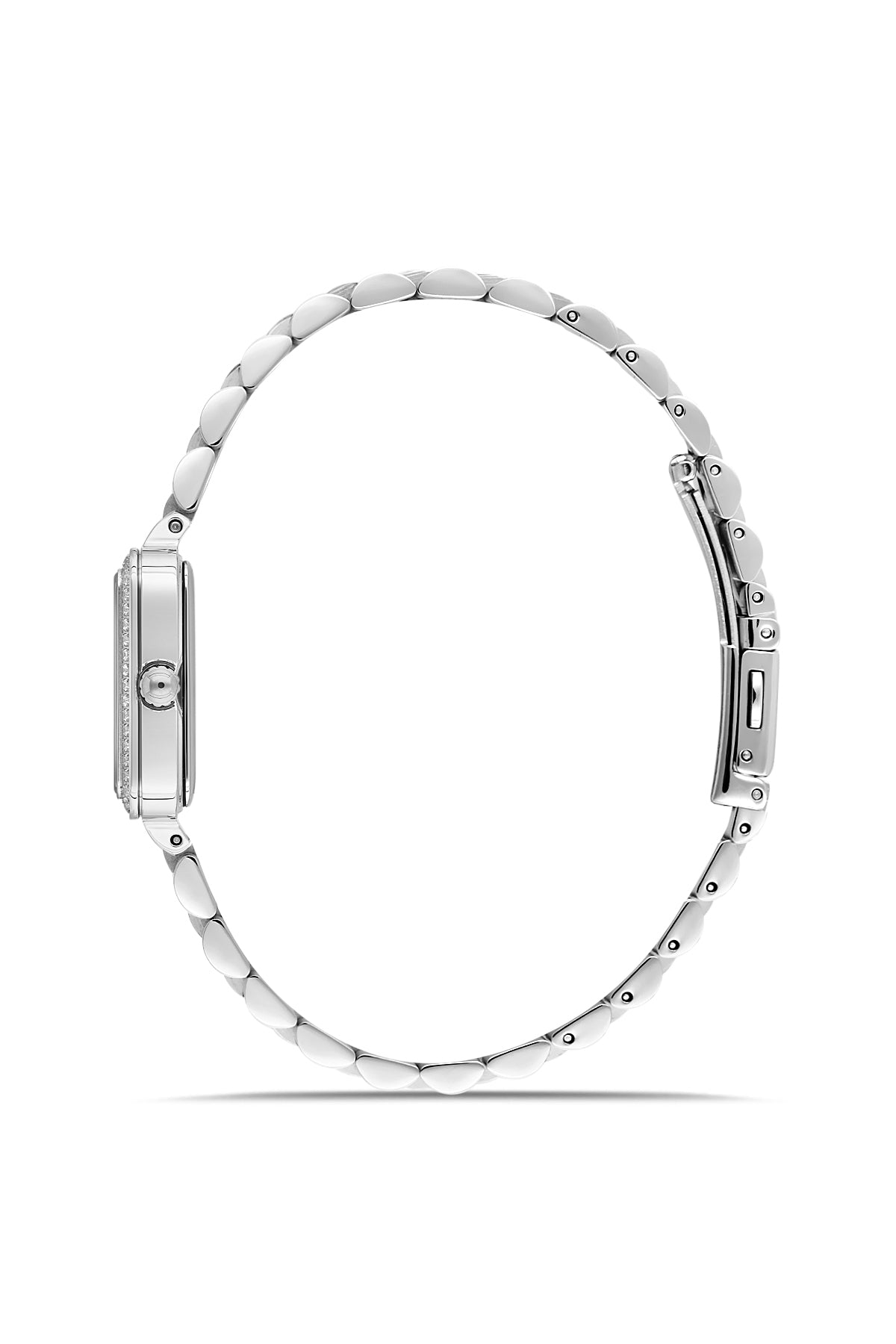 RMS Women's Silver Dial Silver Stone Detailed Stainless Steel Watch - RMS.1.AG2225.10