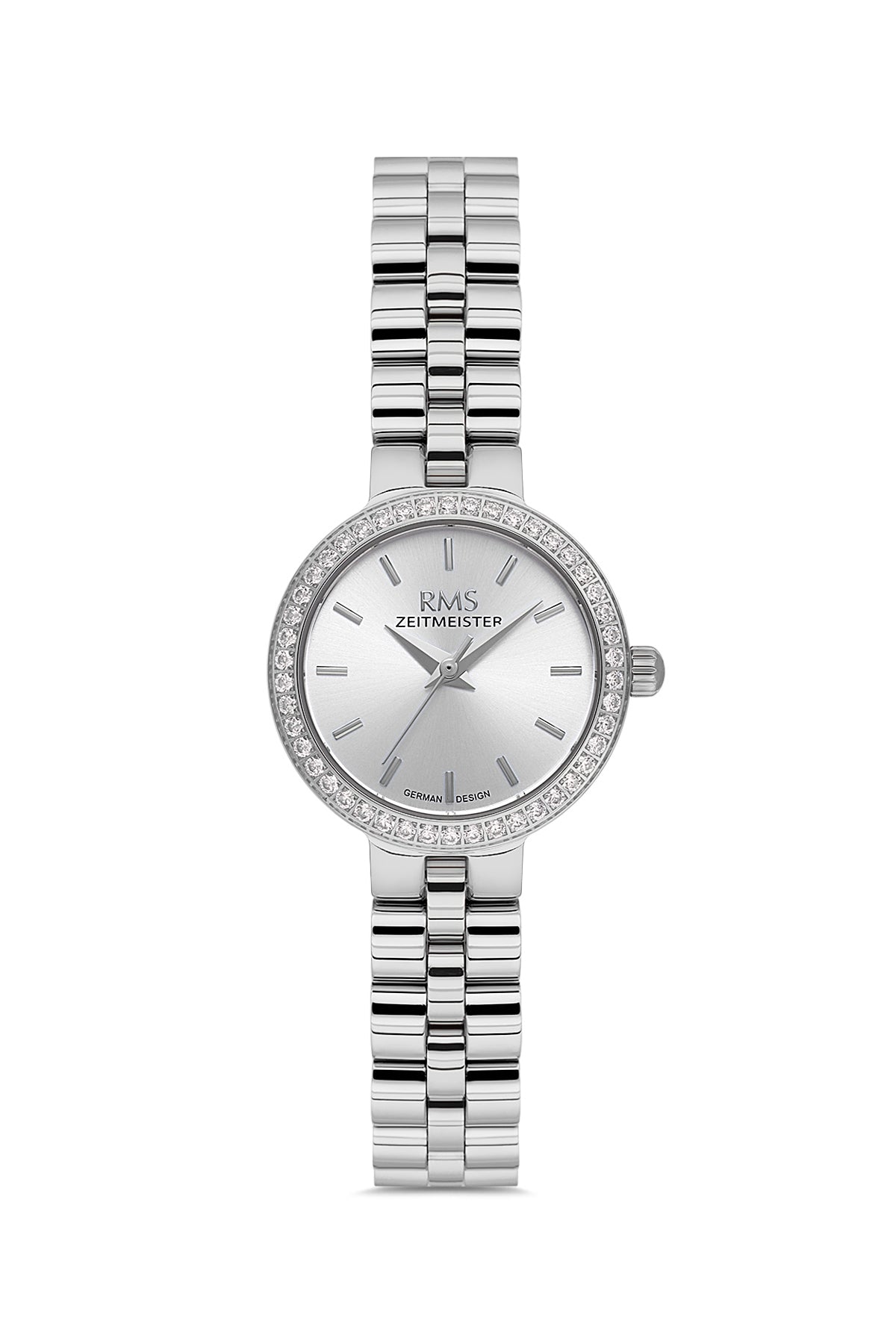 RMS Women's Silver Dial Silver Stone Detailed Stainless Steel Watch - RMS.1.AG2226.10