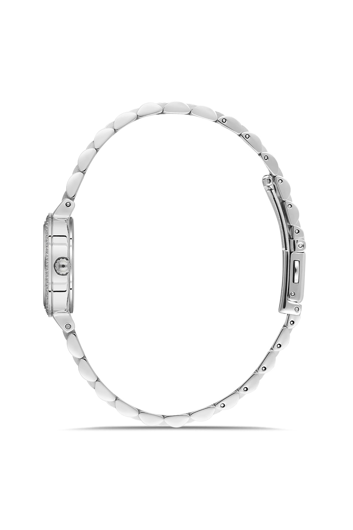 RMS Women's Silver Dial Silver Stone Detailed Stainless Steel Watch - RMS.1.AG2226.10