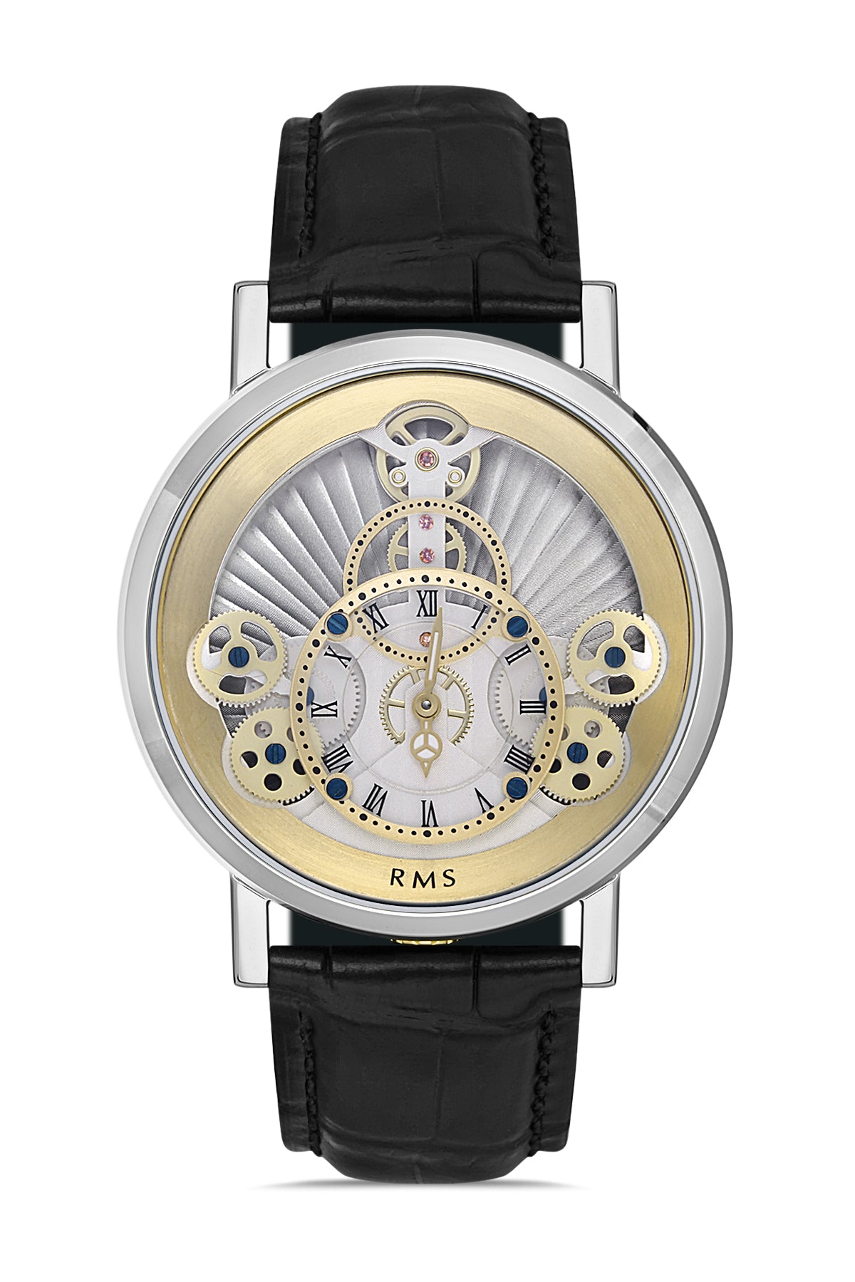 RMS Yellow Dial Silver Coated Men's Watch